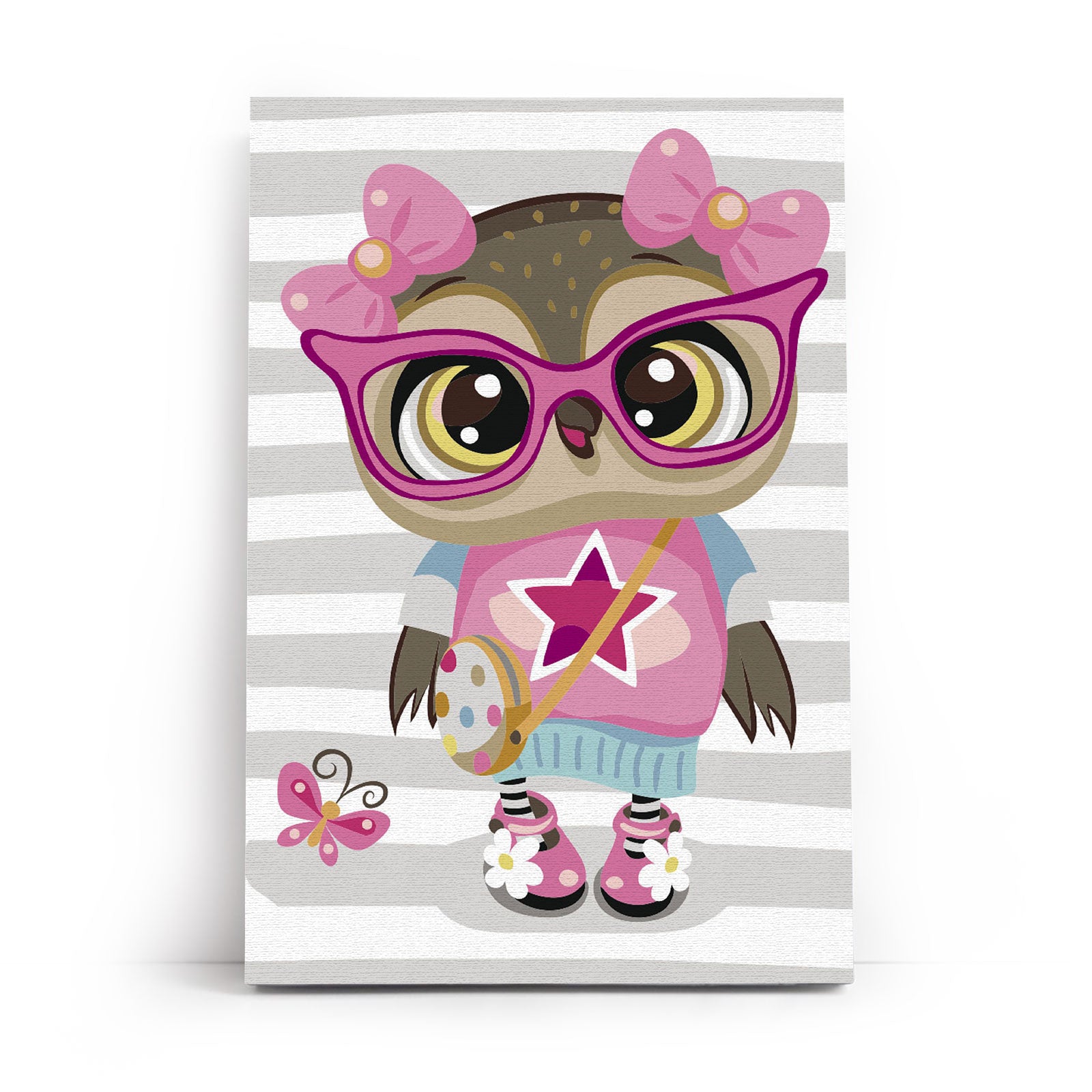 Paint by Numbers 20x30 cm | Fashionable Owl (MC1101e) – Painting by numbers | Varvikas.Shop