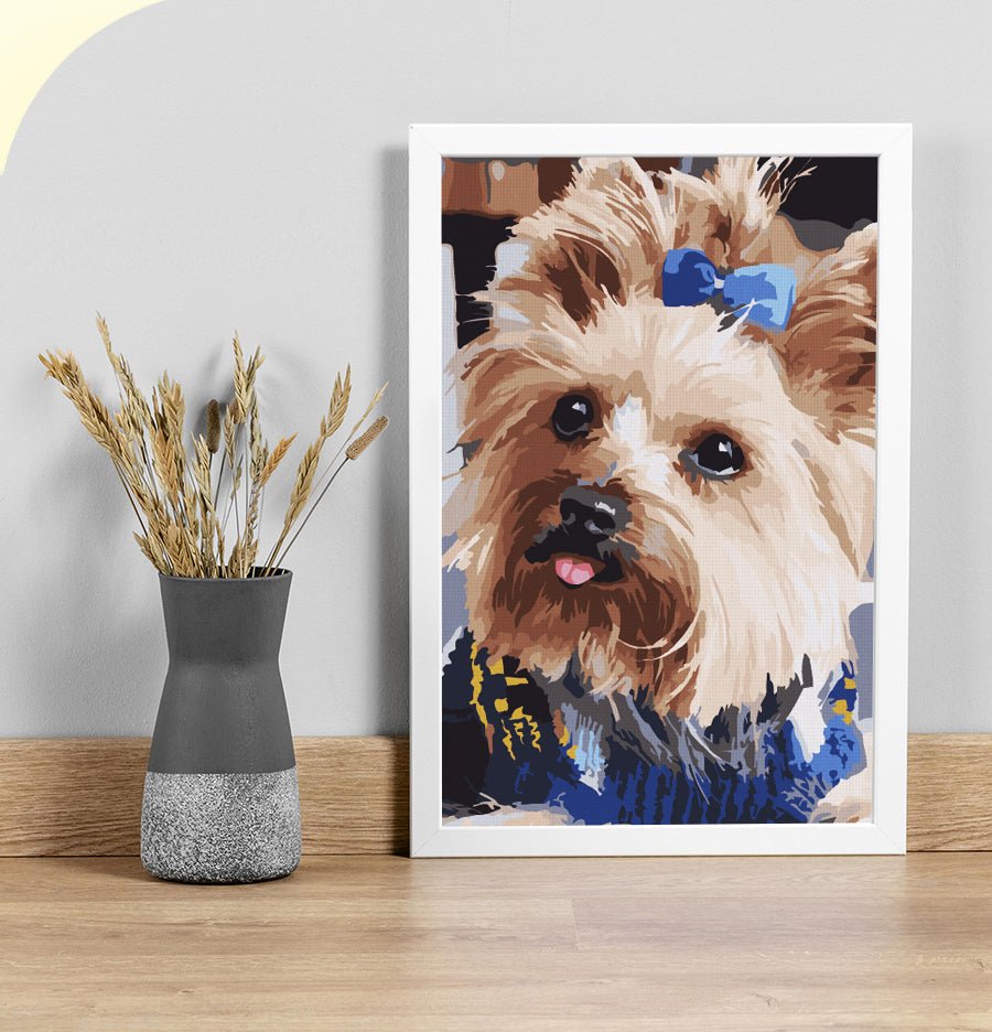 Paint by Numbers 20x30 cm | Fluffy fashionista (MC1130e) – Painting by numbers | Varvikas.Shop