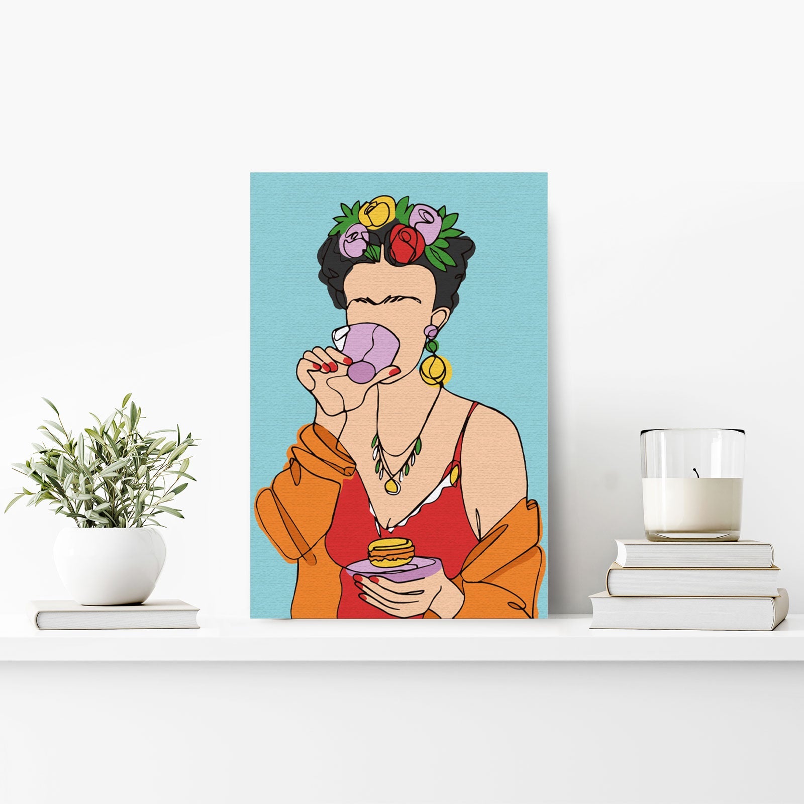 Paint by Numbers 20x30 cm | Frida Kahlo (MC1143e) – Painting by numbers | Varvikas.Shop