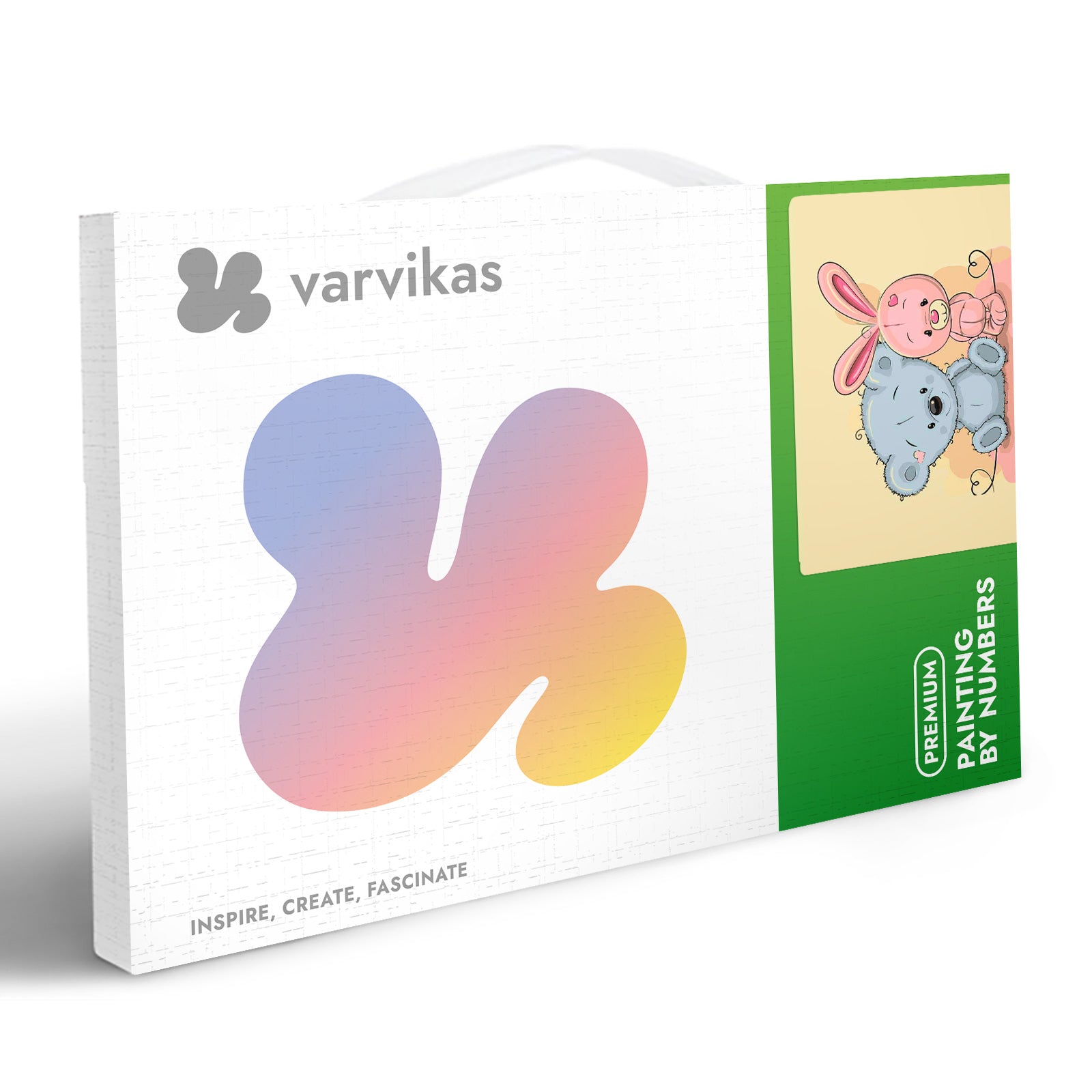 Paint by Numbers 20x30 cm | Little Bear and Little Bunny (MC1078e) – Painting by numbers | Varvikas.Shop