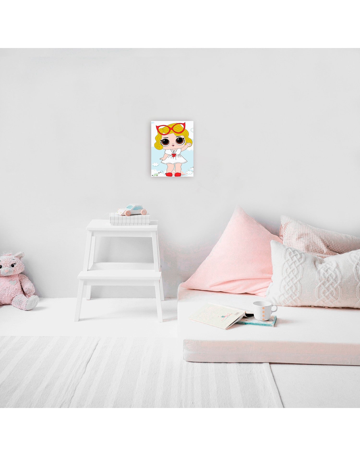 Paint by Numbers 20x30 cm | Little Girl with Glasses (MC1093e) – Painting by numbers | Varvikas.Shop