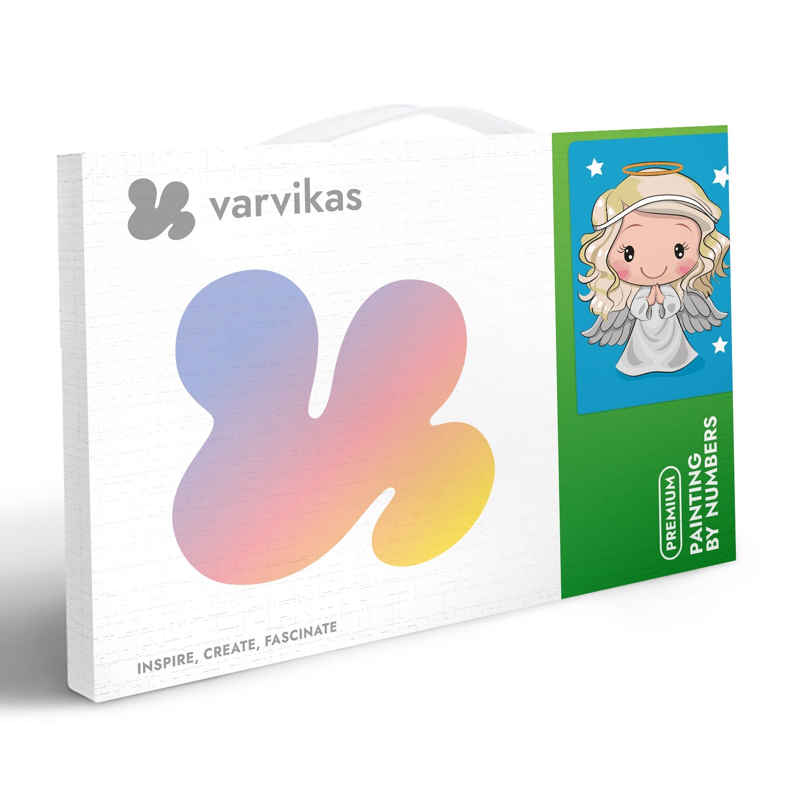 Paint by Numbers 20x30 cm | Little white angel (MC1113e) – Painting by numbers | Varvikas.Shop