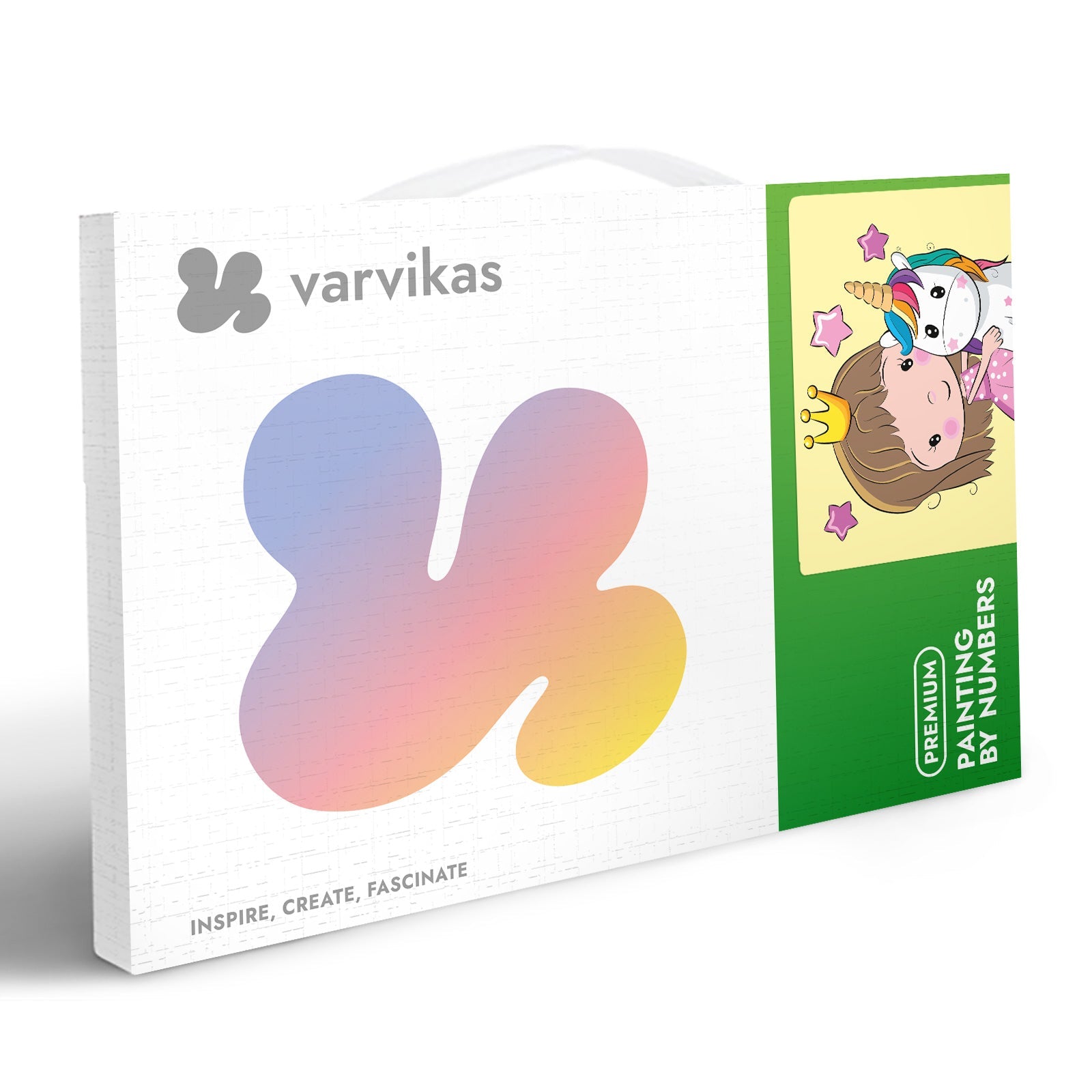 Paint by Numbers 20x30 cm | Princess with a Small Unicorn (MC1103e) – Painting by numbers | Varvikas.Shop