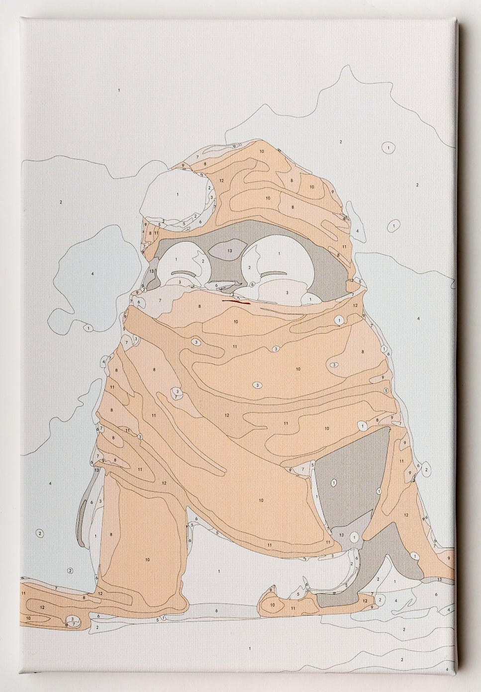 Paint by Numbers 20x30 cm | Red Scarf Penguin (MC1054e) – Painting by numbers | Varvikas.Shop