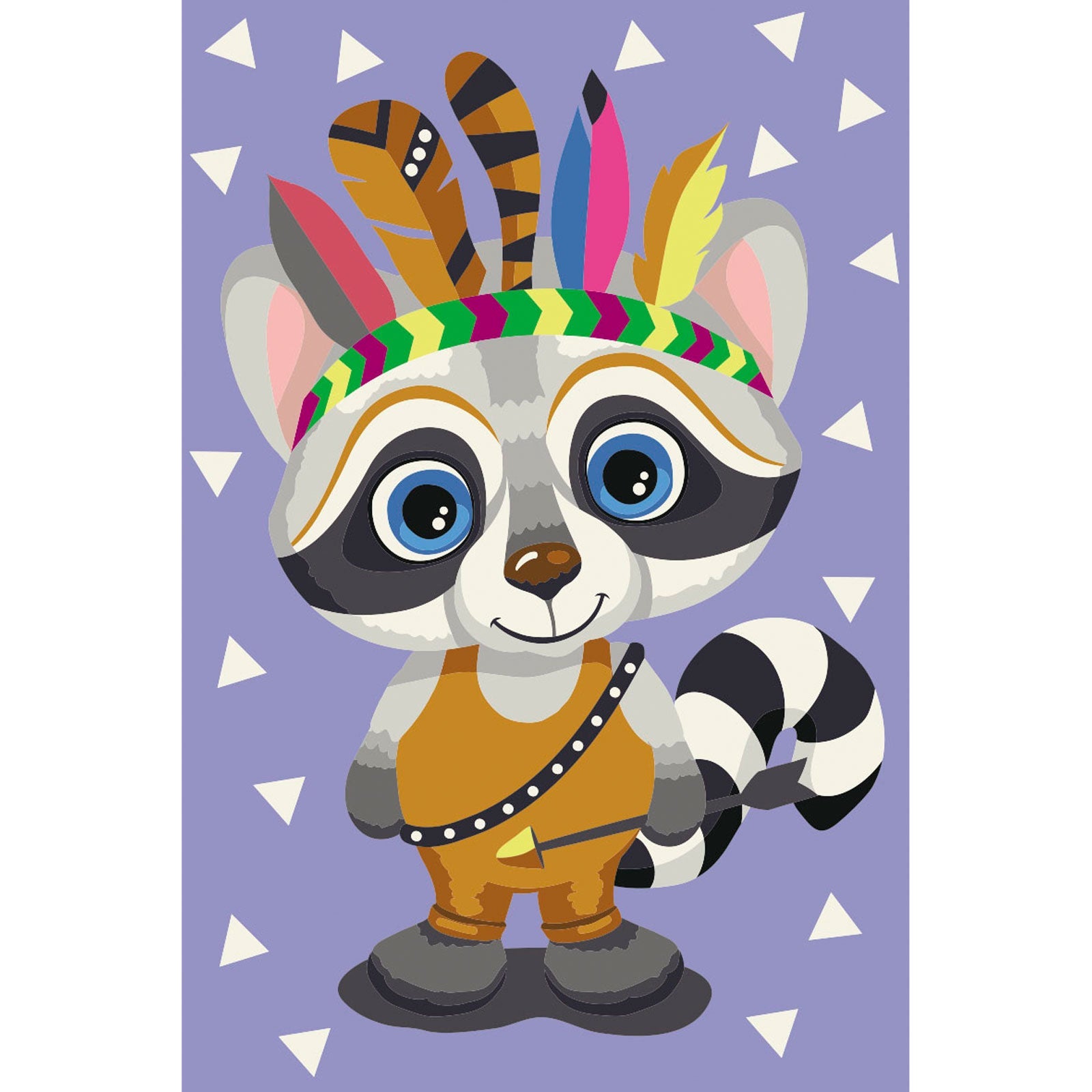 Paint by Numbers 20x30 cm | The Indian (MC1100e) – Painting by numbers | Varvikas.Shop