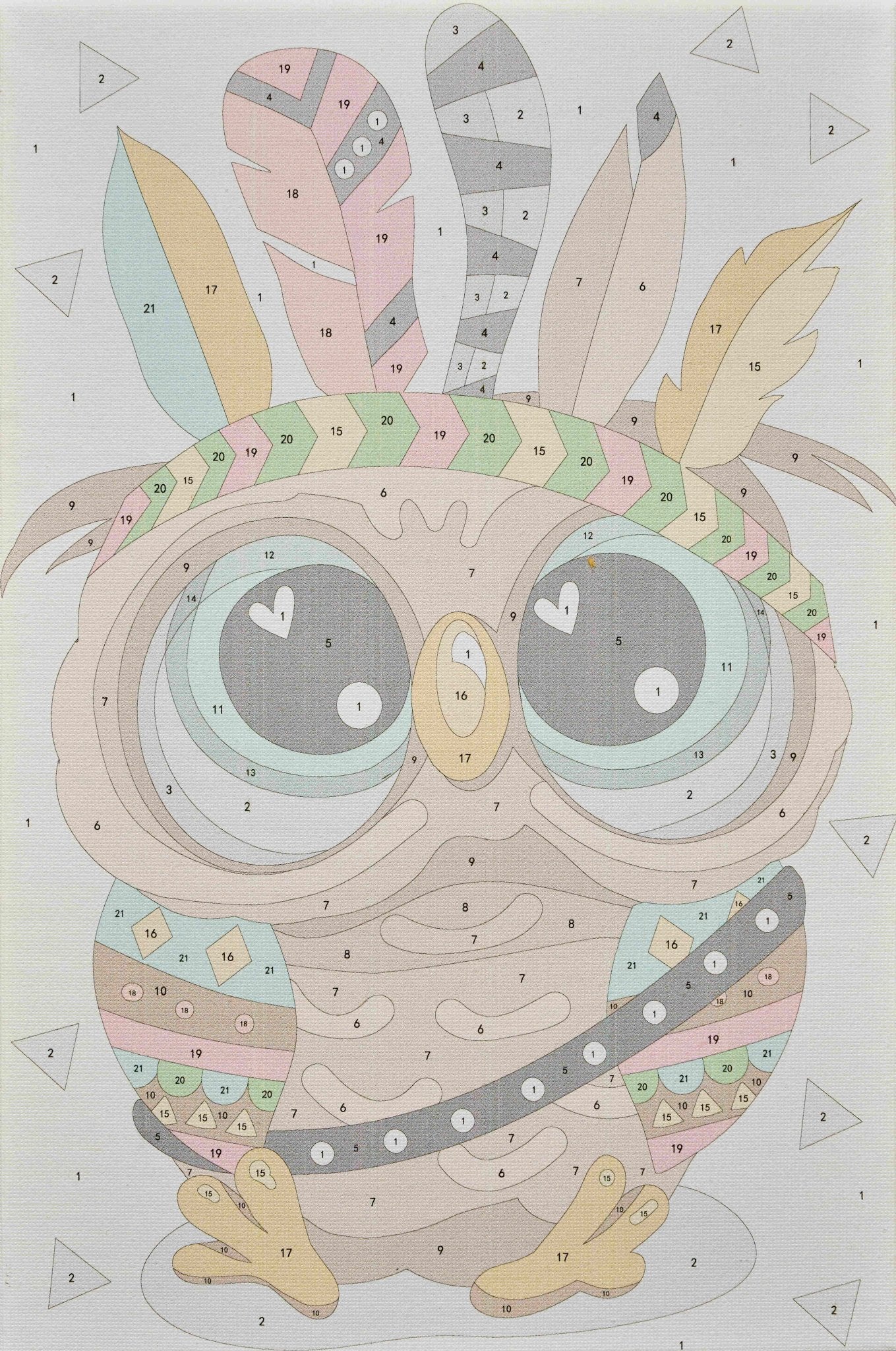 Paint by Numbers 20x30 cm | The Indian (MC1102e) – Painting by numbers | Varvikas.Shop