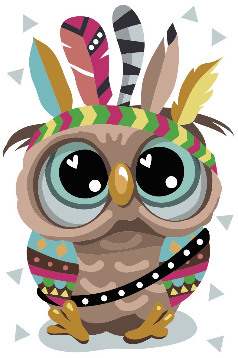 Paint by Numbers 20x30 cm | The Indian (MC1102e) – Painting by numbers | Varvikas.Shop