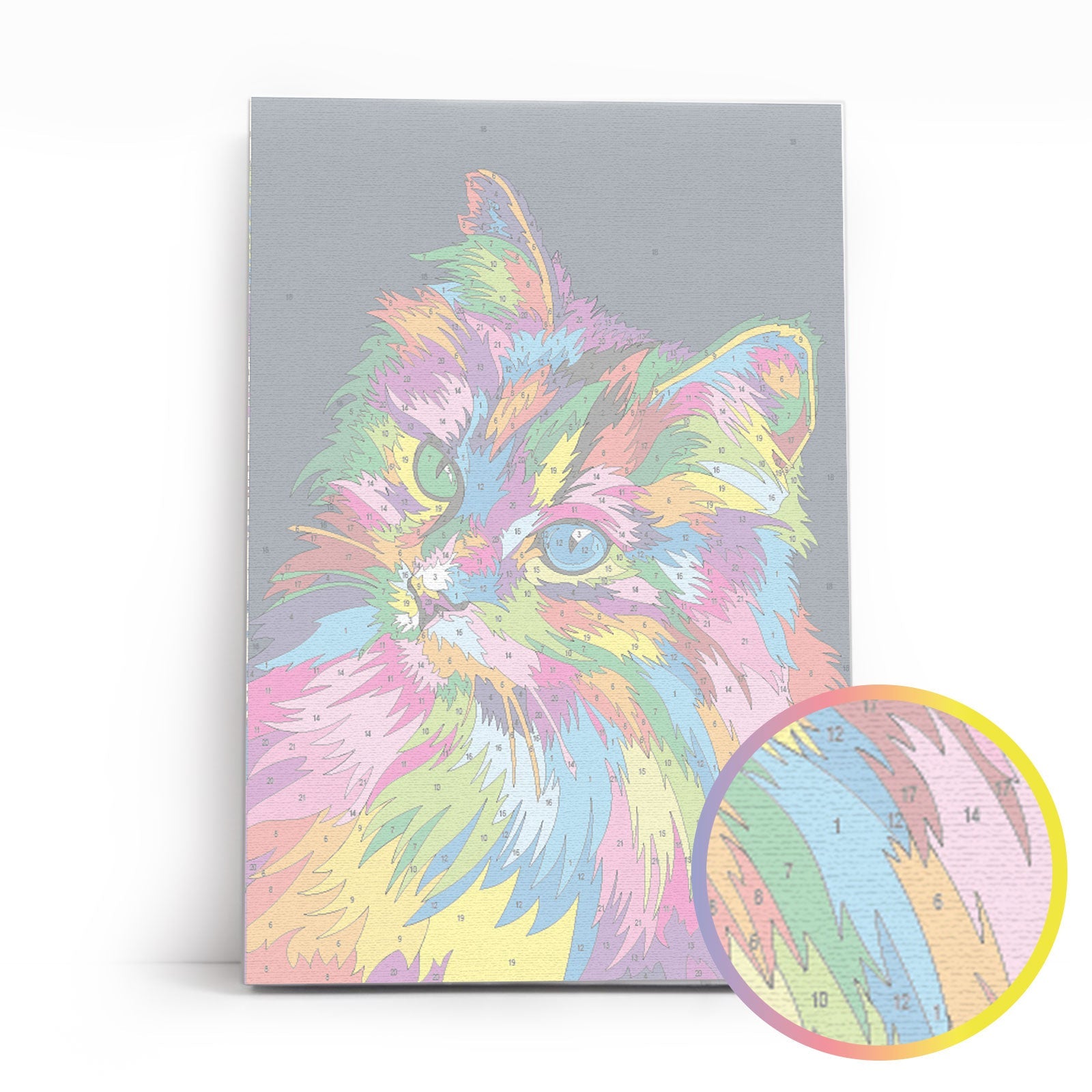 Paint by Numbers 20x30 cm | Through the eyes of a cat (MC1116e) – Painting by numbers | Varvikas.Shop