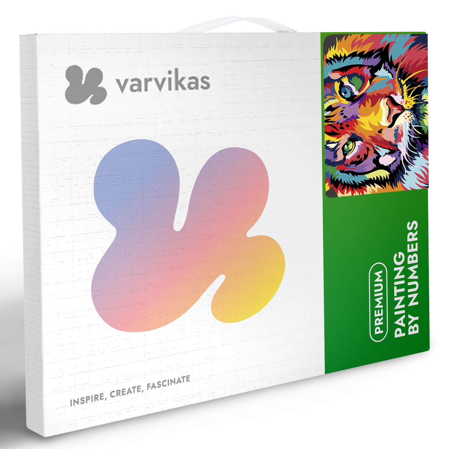 Paint by Numbers 20x30 cm | Through the eyes of a tiger (MC1117e) – Painting by numbers | Varvikas.Shop