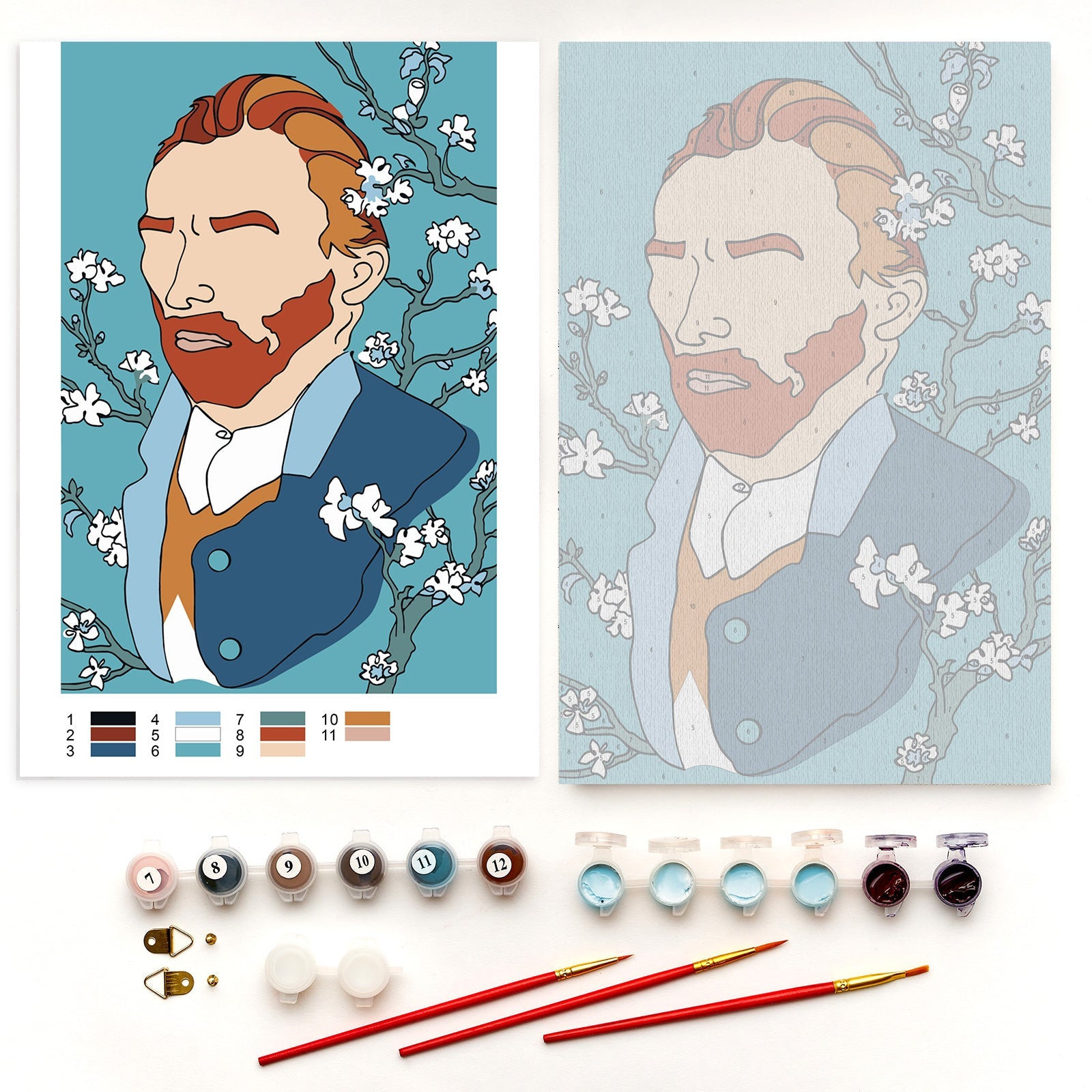 Paint by Numbers 20x30 cm | Van Gogh self portrait (MC1140e) – Painting by numbers | Varvikas.Shop