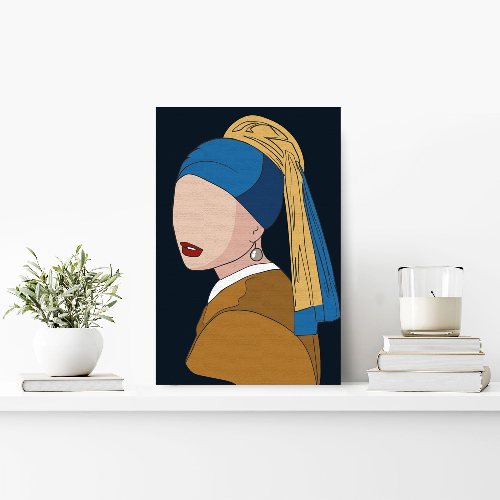 Paint by Numbers 20x30 cm | Woman with a pearl earring (MC1142e) – Painting by numbers | Varvikas.Shop