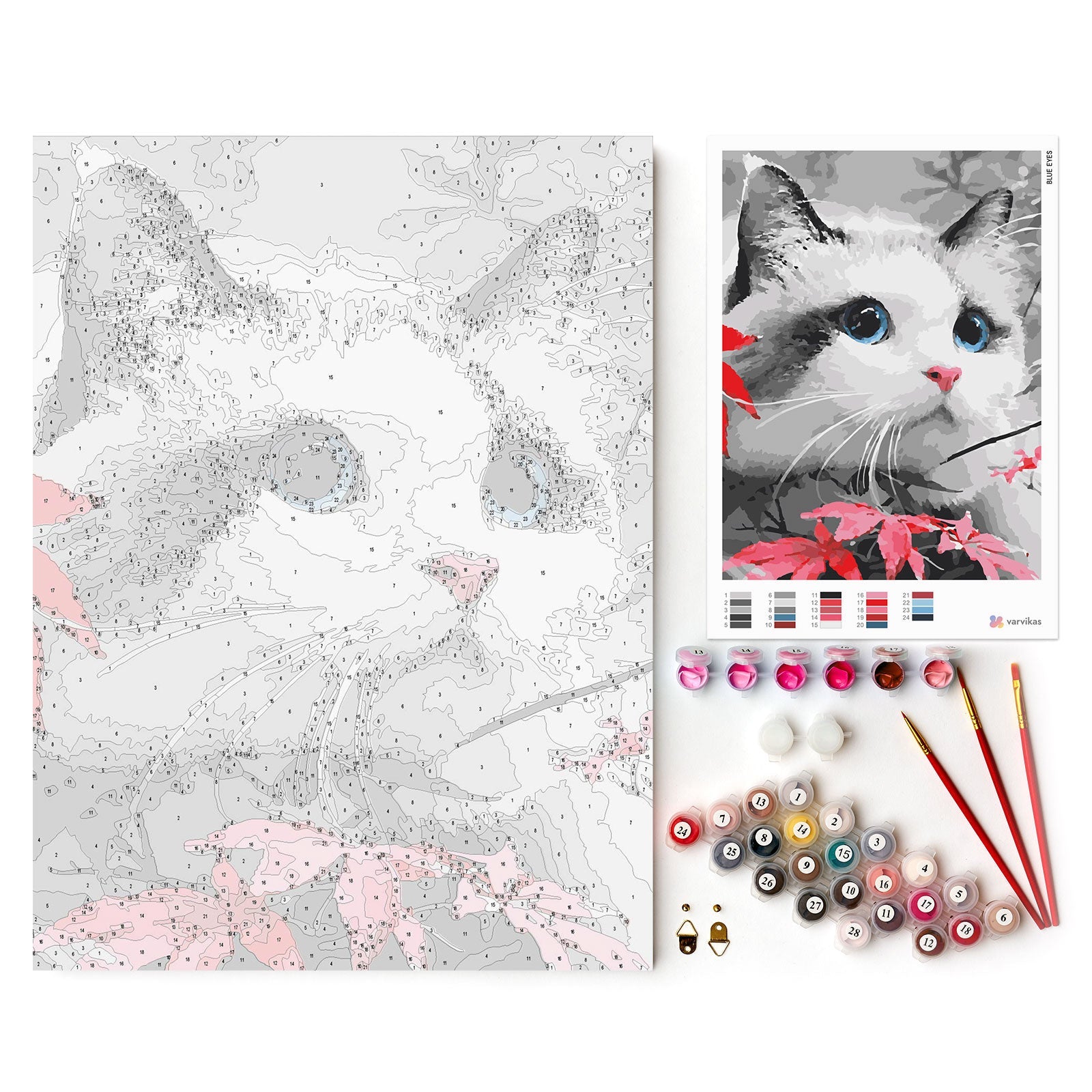 Paint by Numbers 30x40 cm | Blue eyes (ME1153e) – Painting by numbers | Varvikas.Shop