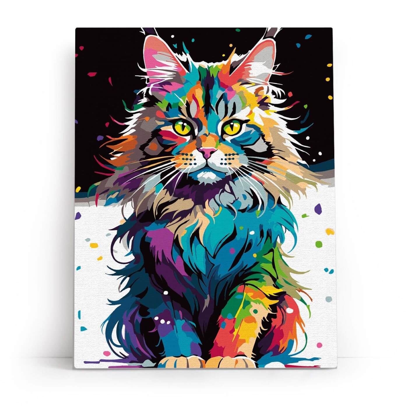 Paint by Numbers 30x40 cm | Bright Maine Coon (ME1169e) – Painting by numbers | Varvikas.Shop