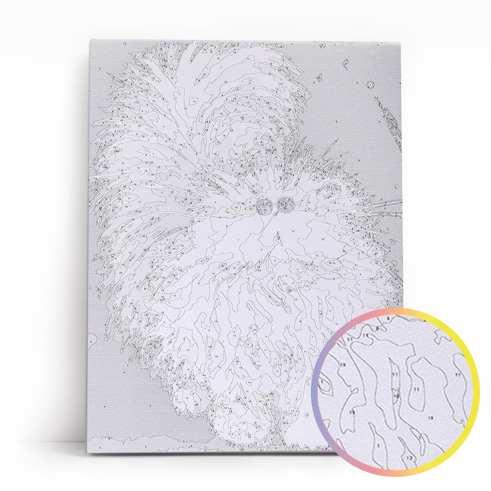 Paint by Numbers 30x40 cm | Cute Fluffy Cat (ME1069e) – Painting by numbers | Varvikas.Shop