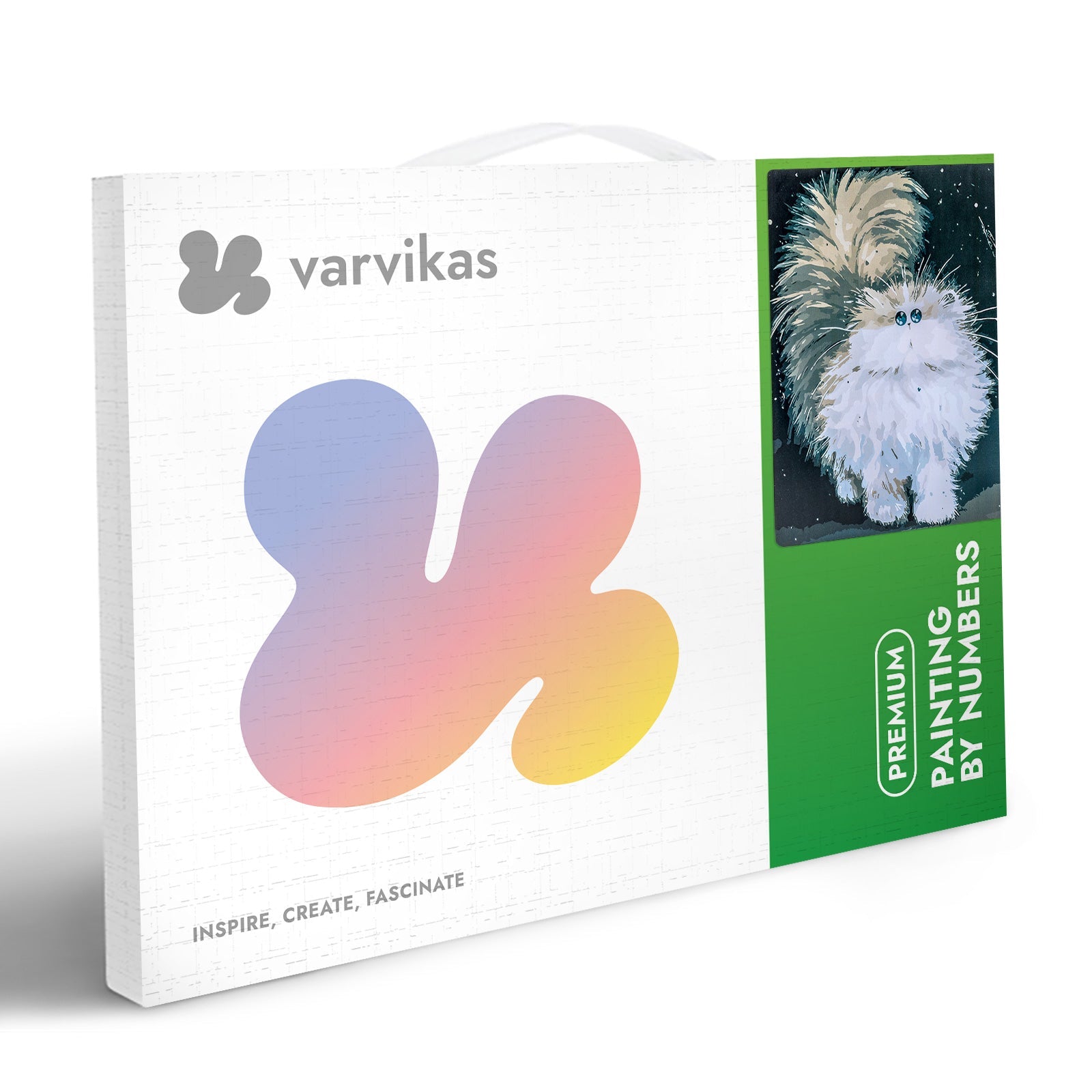 Paint by Numbers 30x40 cm | Cute Fluffy Cat (ME1069e) – Painting by numbers | Varvikas.Shop