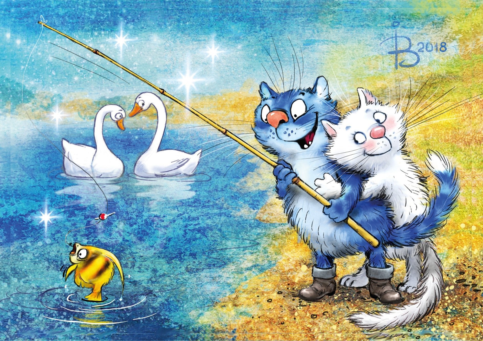 Paint by Numbers 30x40 cm | Fishing Time (ME1136e) – Painting by numbers | Varvikas.Shop