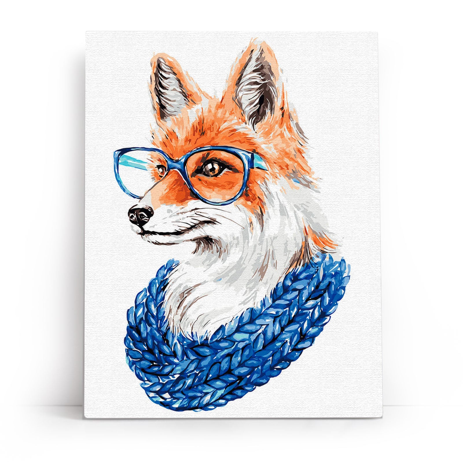Paint by Numbers 30x40 cm | Fox with Glasses (ME1109e) – Painting by numbers | Varvikas.Shop