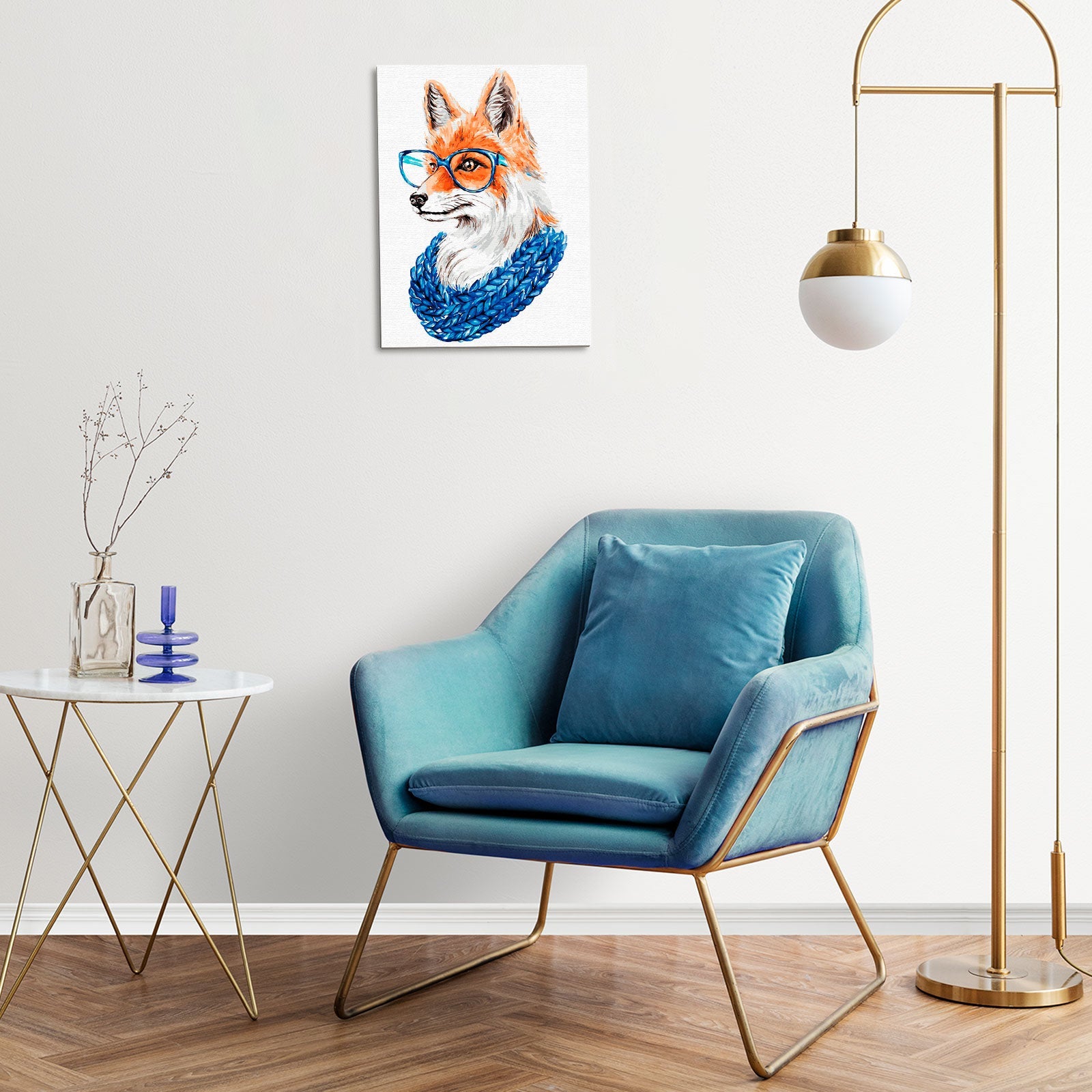 Paint by Numbers 30x40 cm | Fox with Glasses (ME1109e) – Painting by numbers | Varvikas.Shop