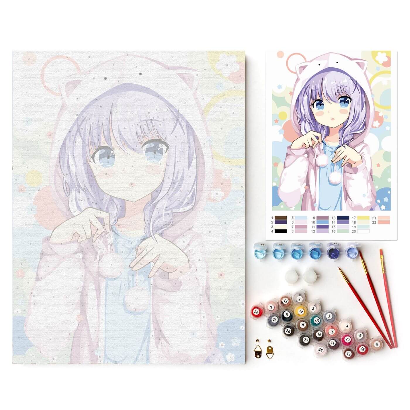 Paint by Numbers 30x40 cm | Girl's dreams (ME1168e) – Painting by numbers | Varvikas.Shop