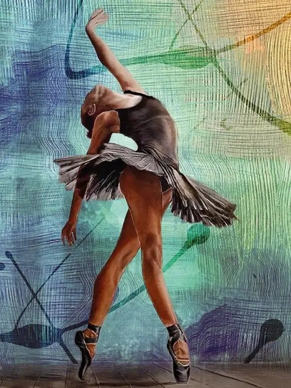 Paint by Numbers 30x40 cm | Graceful ballerina (ME1158e) – Painting by numbers | Varvikas.Shop