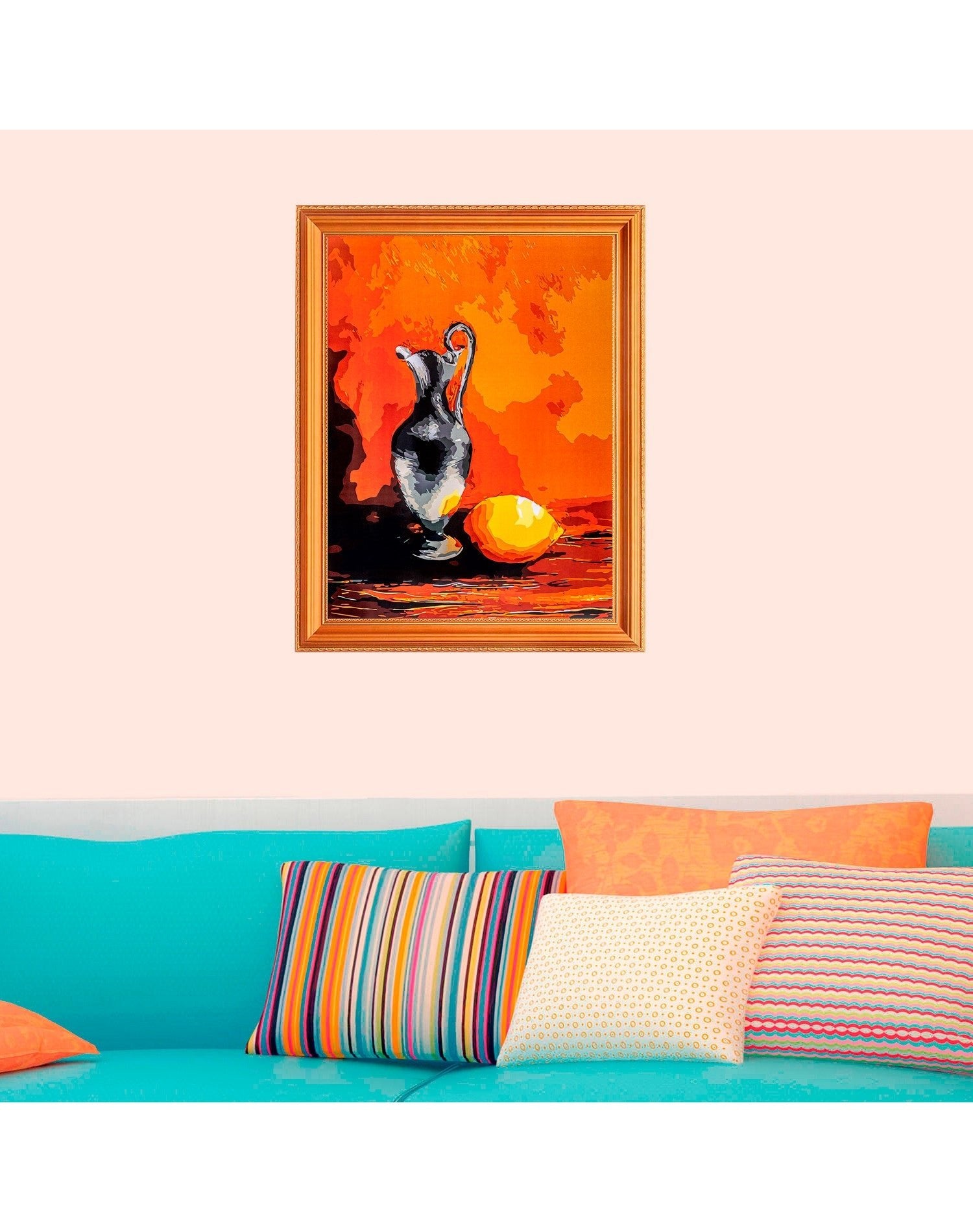 Paint by Numbers 30x40 cm | Jug with lemon (ME1058e) – Painting by numbers | Varvikas.Shop
