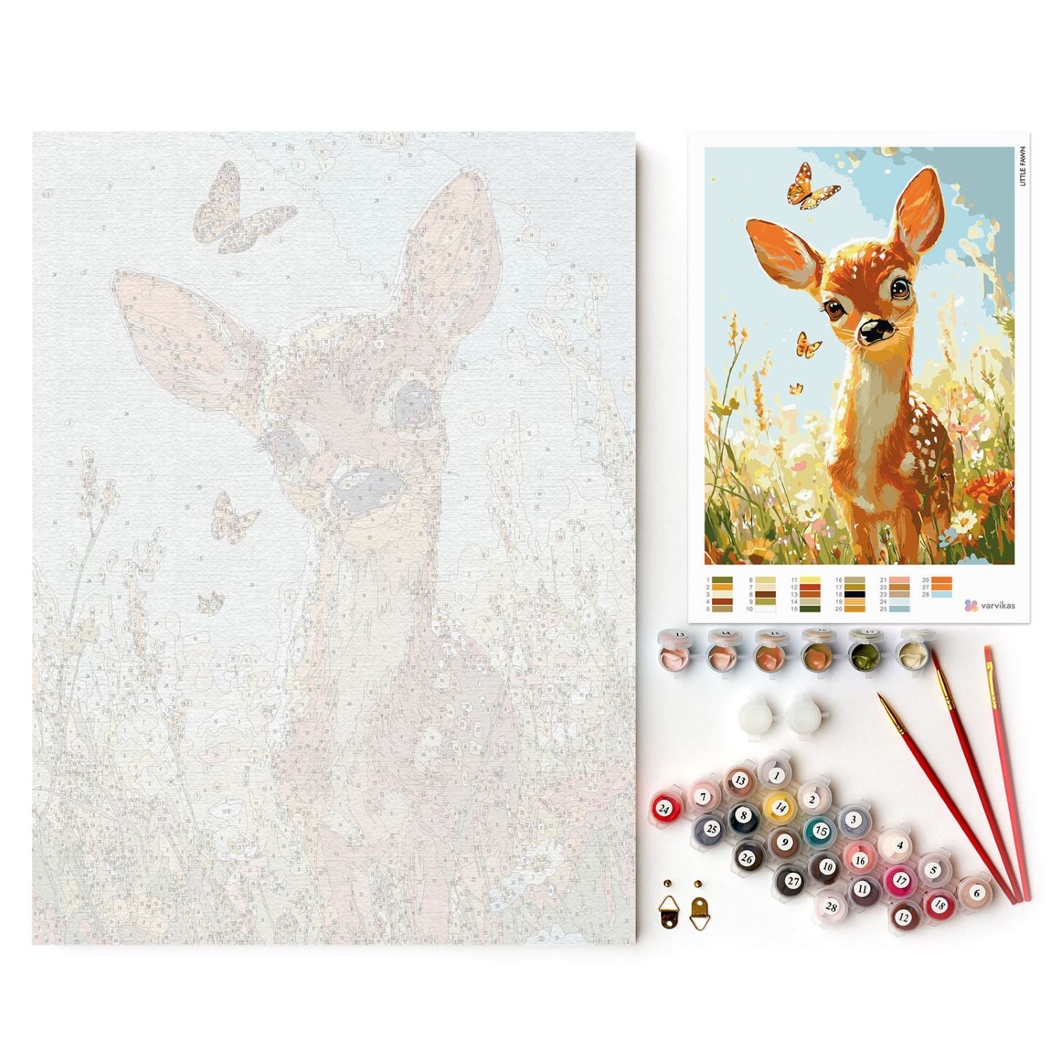 Paint by Numbers 30x40 cm | Little Fawn (ME1179e) – Painting by numbers | Varvikas.Shop