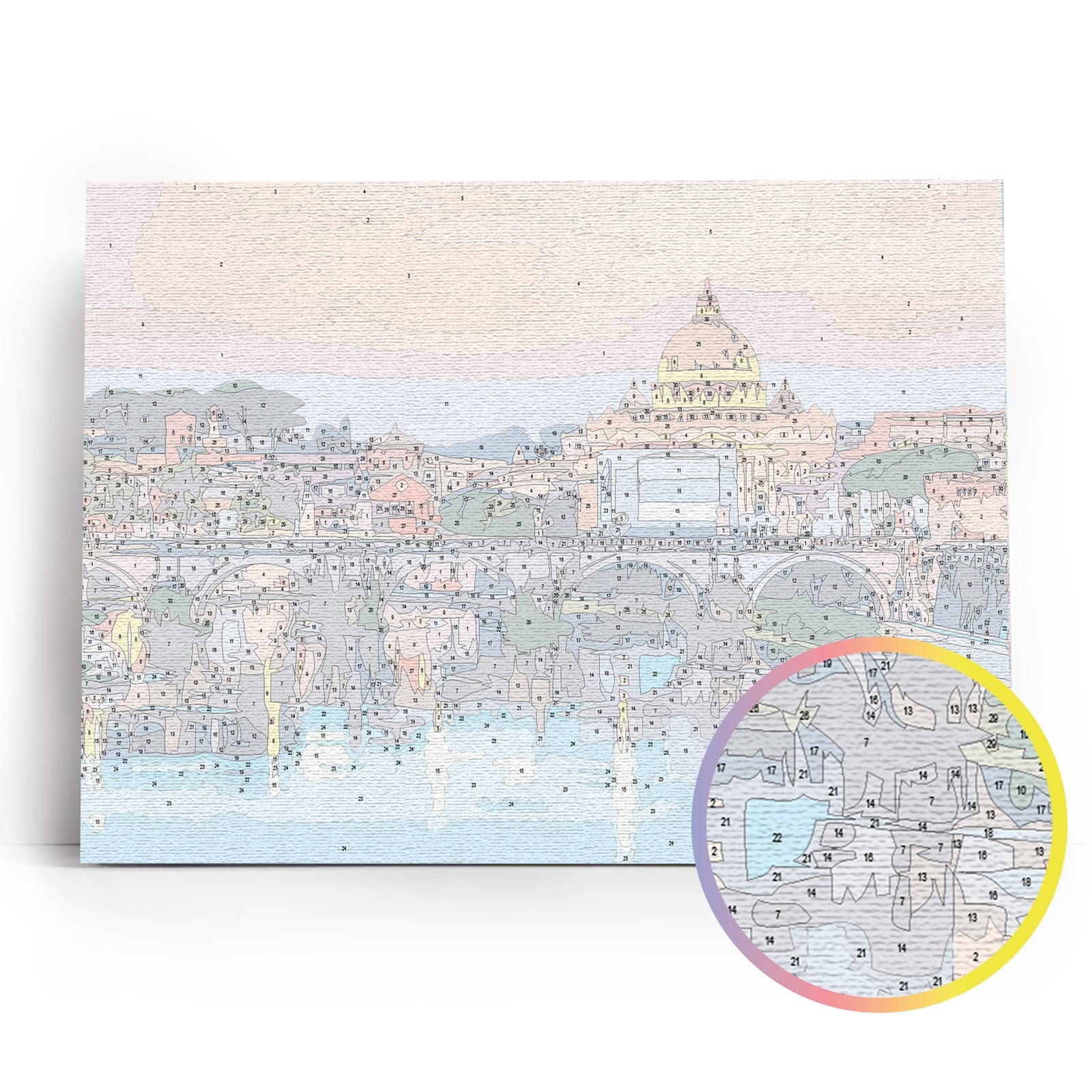 Paint by Numbers 30x40 cm | Ponte Sant' Angelo (ME1127e) – Painting by numbers | Varvikas.Shop