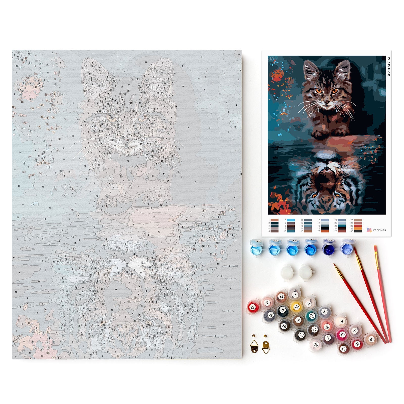 Paint by Numbers 30x40 cm | Self - Reflection (ME1159e) – Painting by numbers | Varvikas.Shop