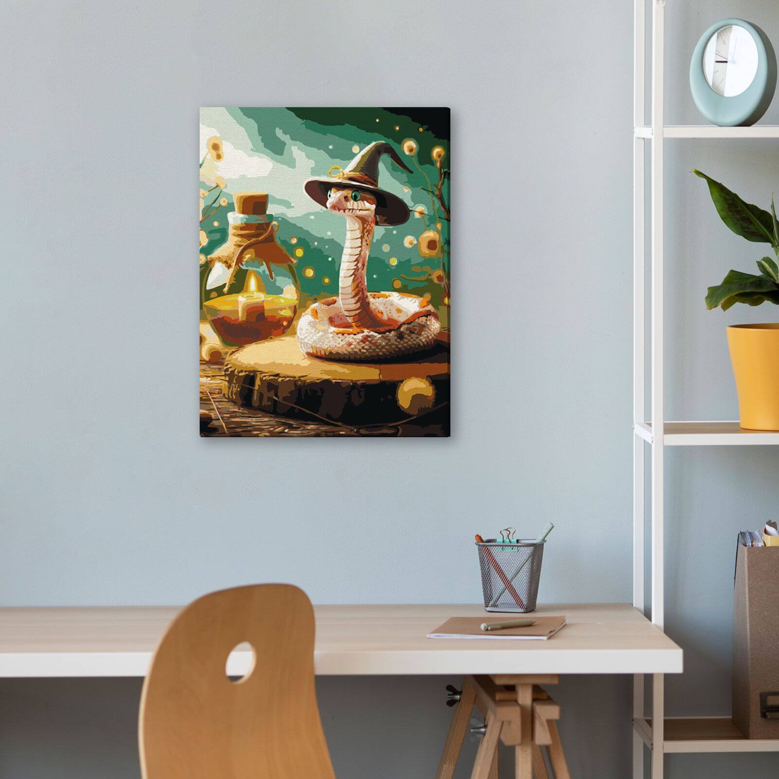 Paint by Numbers 30x40 cm | Snakey the Sorceress (ME1172e) – Painting by numbers | Varvikas.Shop