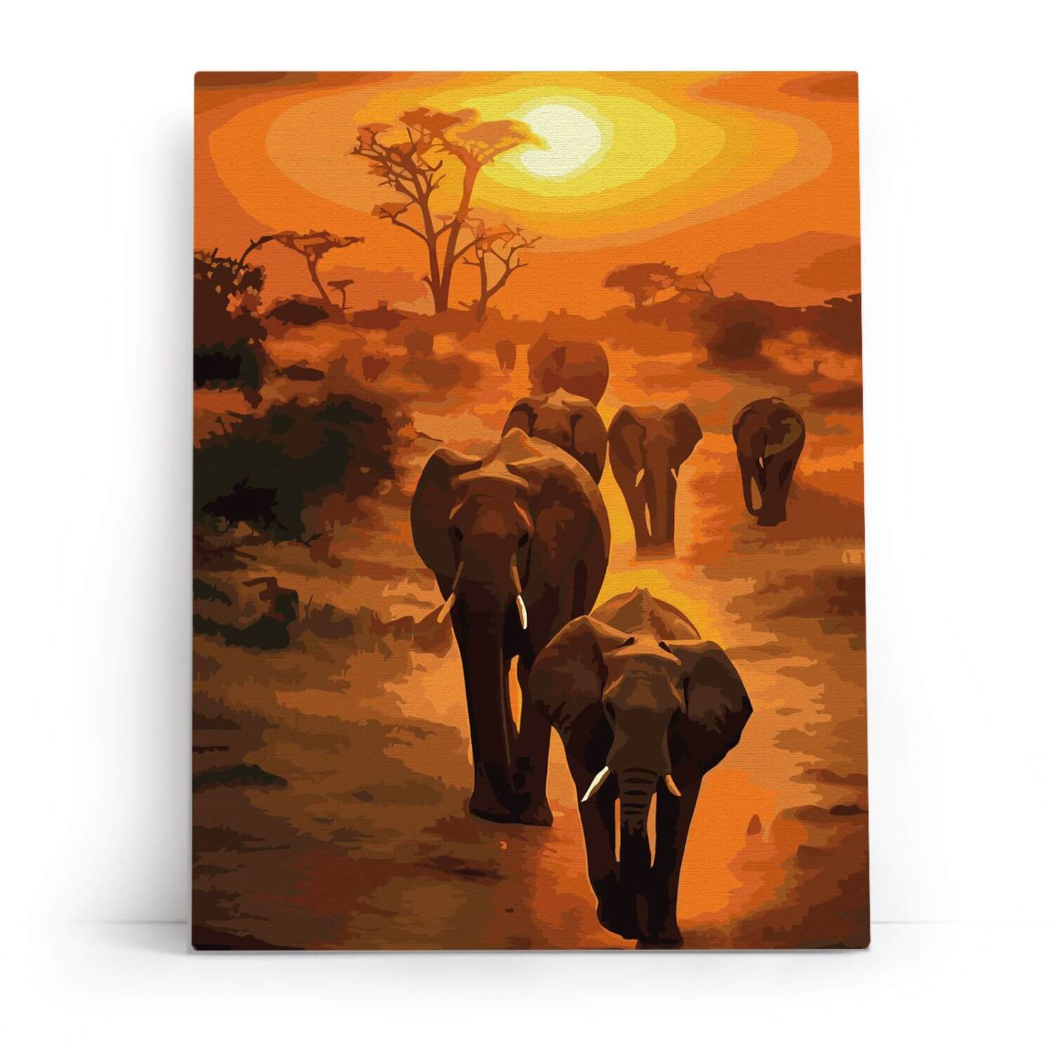 Paint by Numbers 30x40 cm | Sunset Safari (ME1175e) – Painting by numbers | Varvikas.Shop