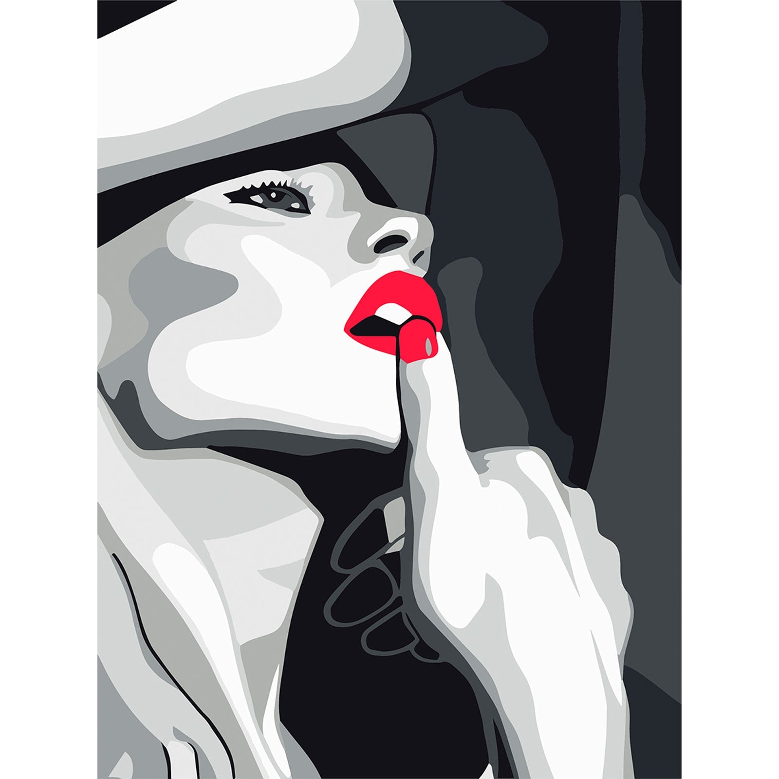 Paint by Numbers 30x40 cm | Tempting carmine (ME1167e) – Painting by numbers | Varvikas.Shop