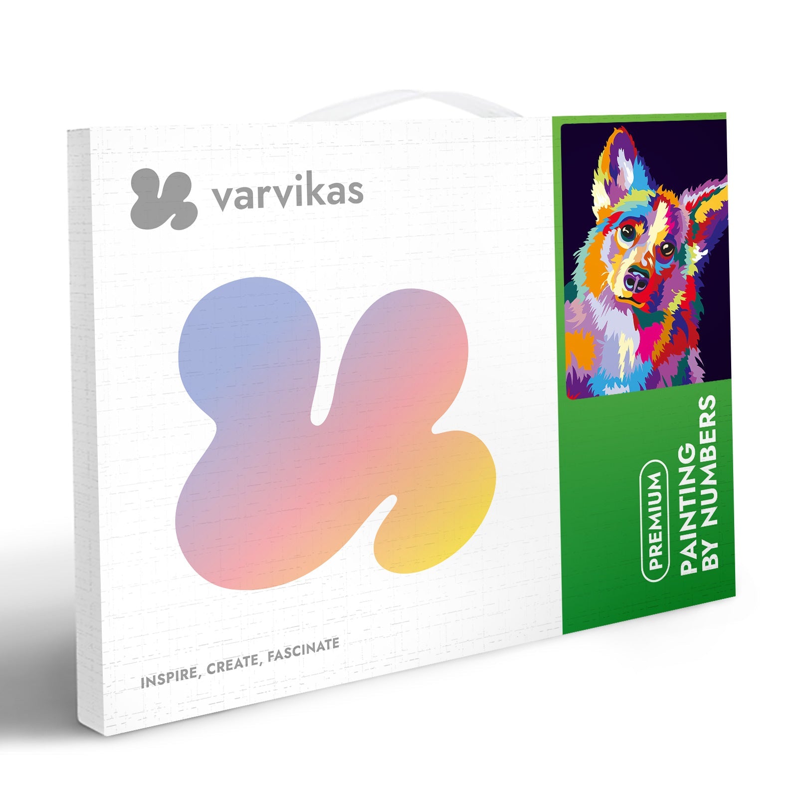 Paint by Numbers 30x40 cm | Through the eyes of a corgi (ME1144e) – Painting by numbers | Varvikas.Shop