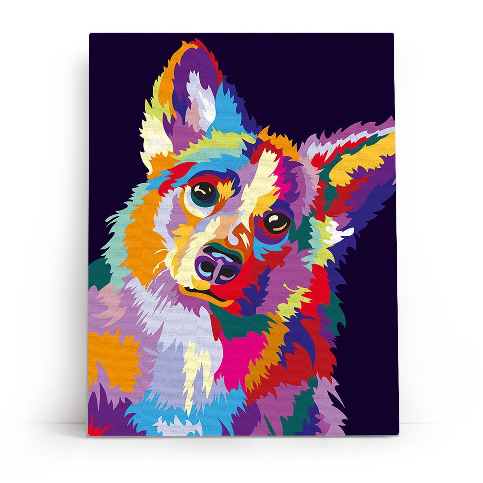 Paint by Numbers 30x40 cm | Through the eyes of a corgi (ME1144e) – Painting by numbers | Varvikas.Shop