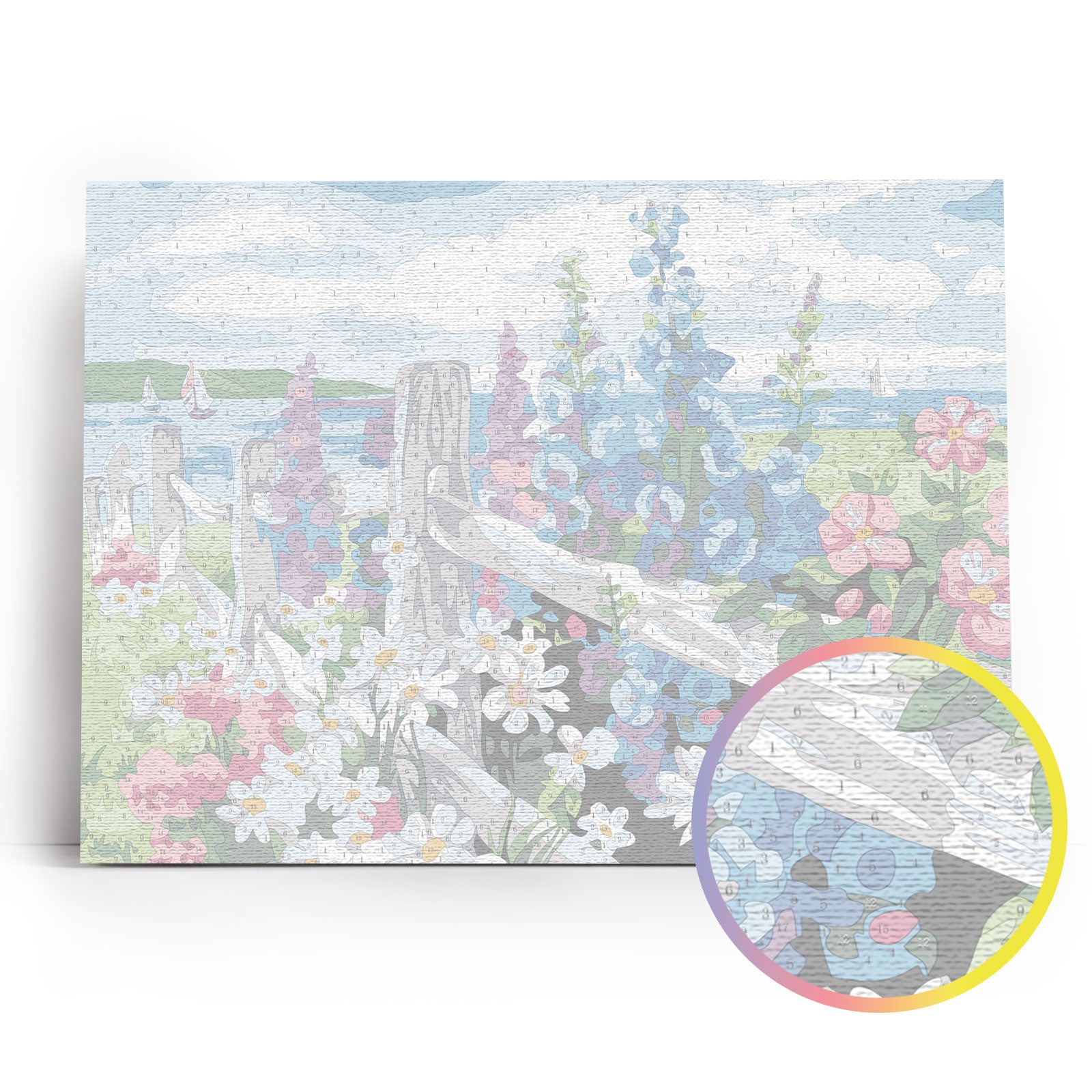 Paint by Numbers 30x40 cm | Village Outskirts (ME050e) – Painting by numbers | Varvikas.Shop