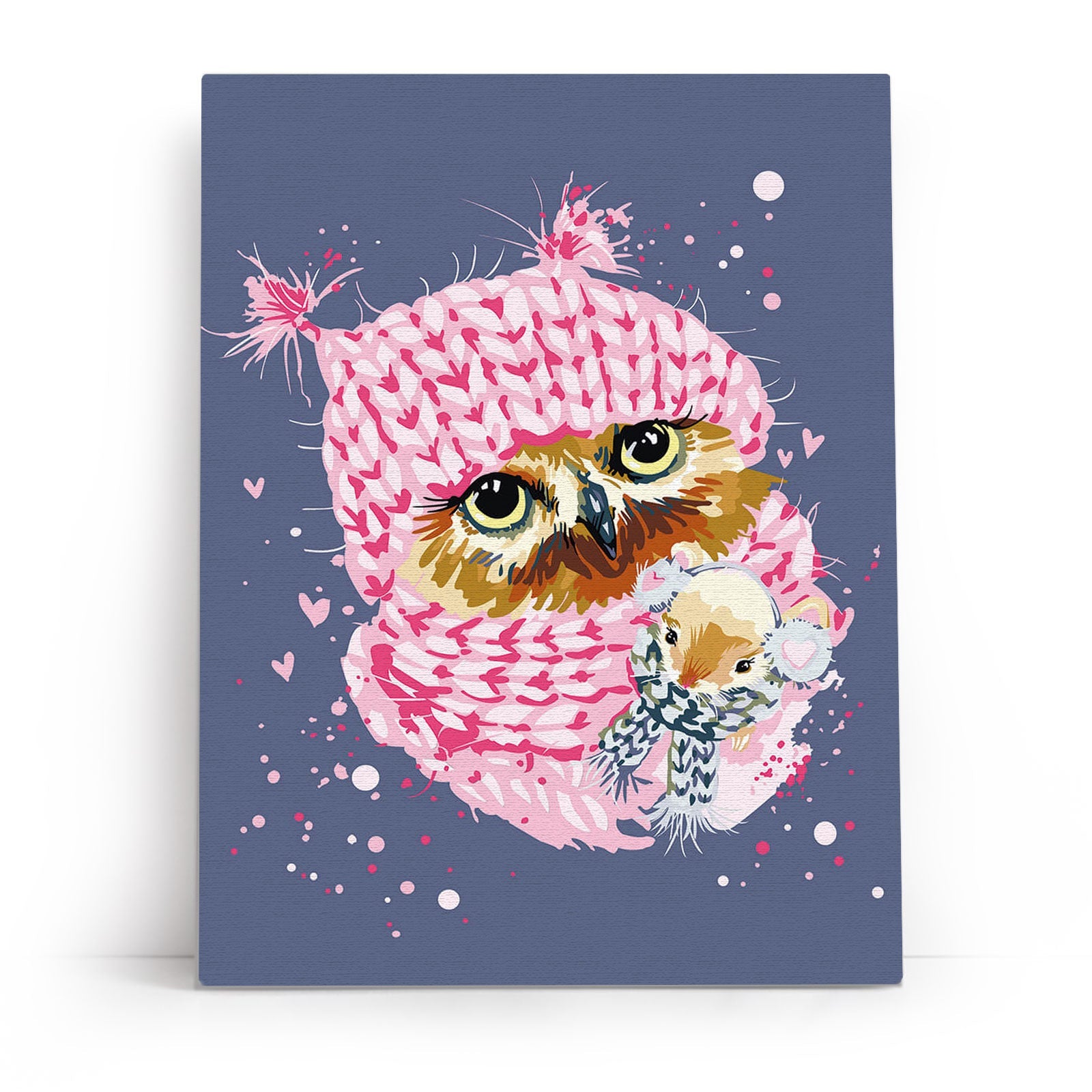 Paint by Numbers 30x40 cm | Winter Owl (ME1118e) – Painting by numbers | Varvikas.Shop