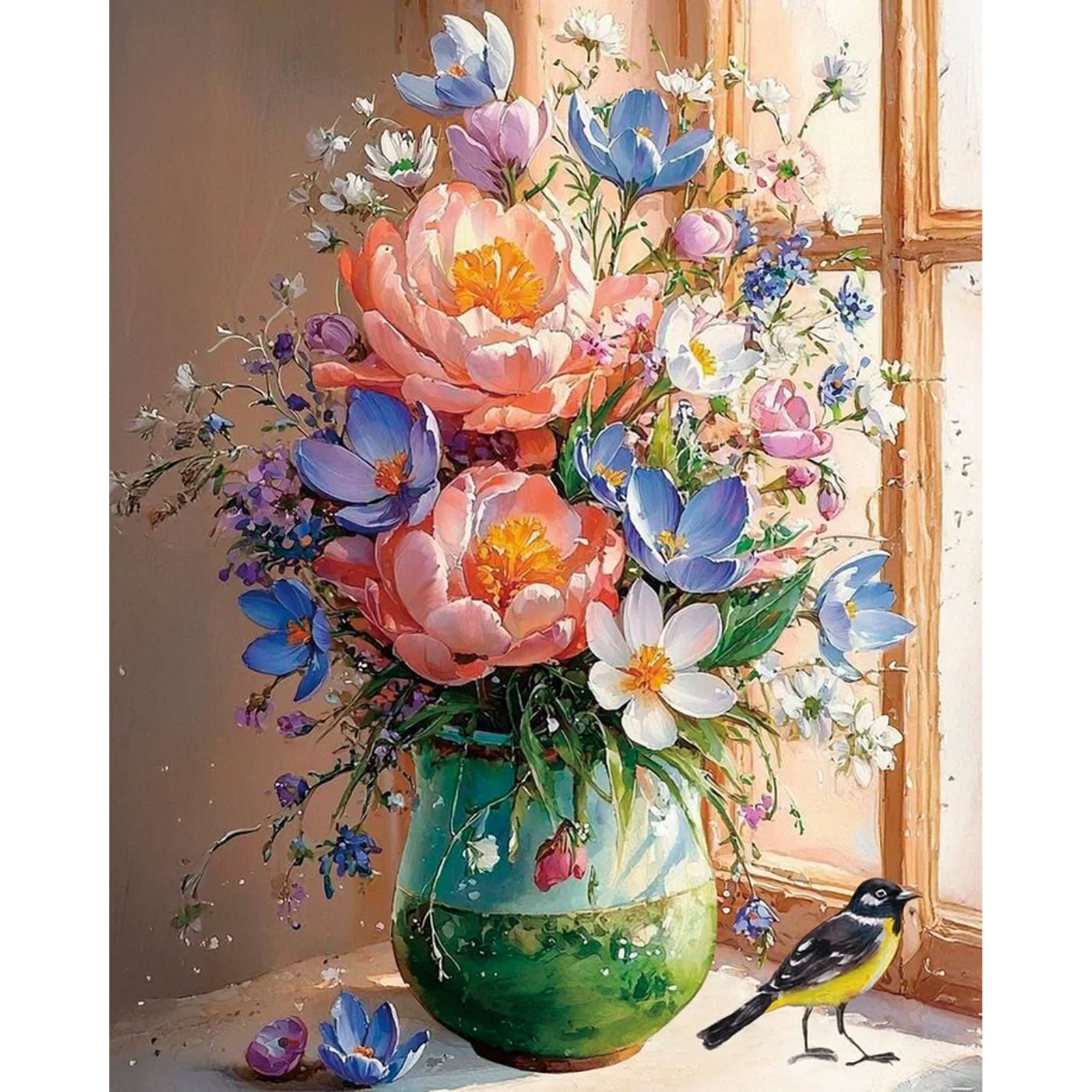 Paint by Numbers 40×50 cm, Summer in a Vase (MG2537e) – Painting by numbers | Varvikas.Shop