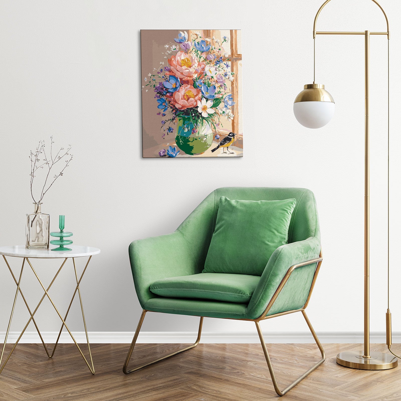 Paint by Numbers 40×50 cm, Summer in a Vase (MG2537e) – Painting by numbers | Varvikas.Shop