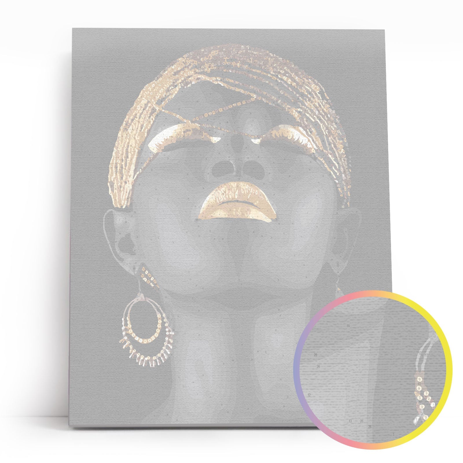 Paint by Numbers 40x50 cm | African grace (MG2491e) – Painting by numbers | Varvikas.Shop