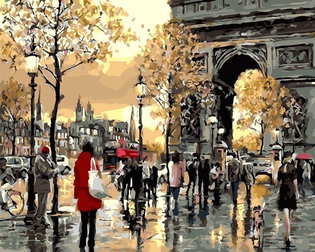 Paint by Numbers 40x50 cm | Arc de Triomphe (MG2036e) – Painting by numbers | Varvikas.Shop