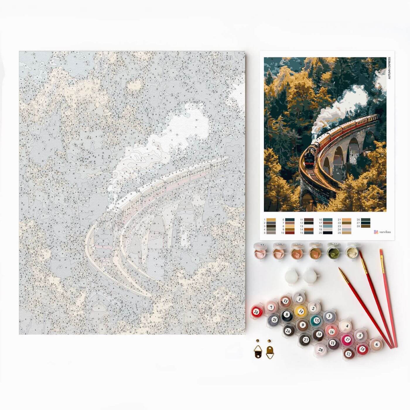 Paint by Numbers 40x50 cm | Autumn Express (MG2515e) – Painting by numbers | Varvikas.Shop