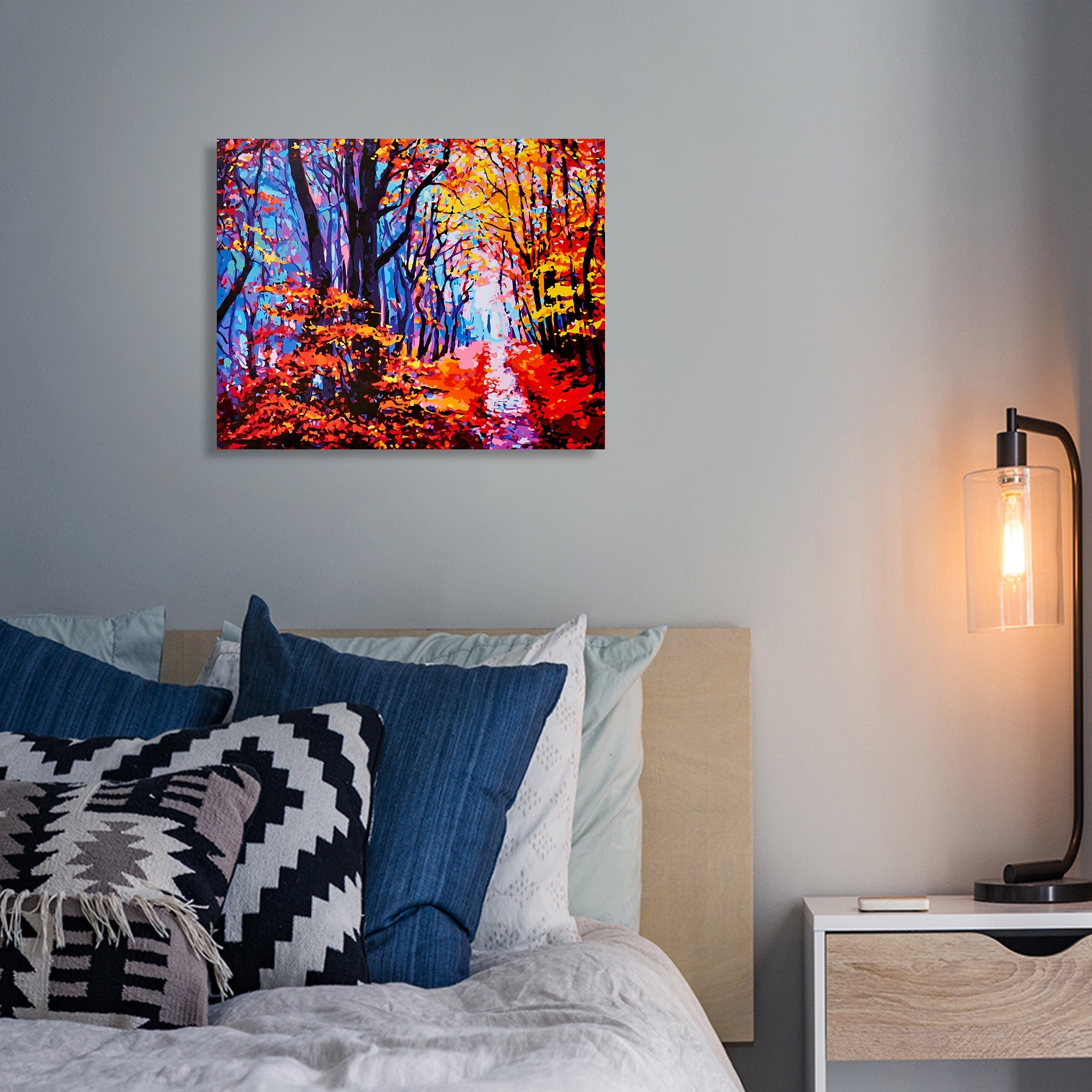 Paint by Numbers 40x50 cm | Autumn Forest Path (MG2414e) – Painting by numbers | Varvikas.Shop