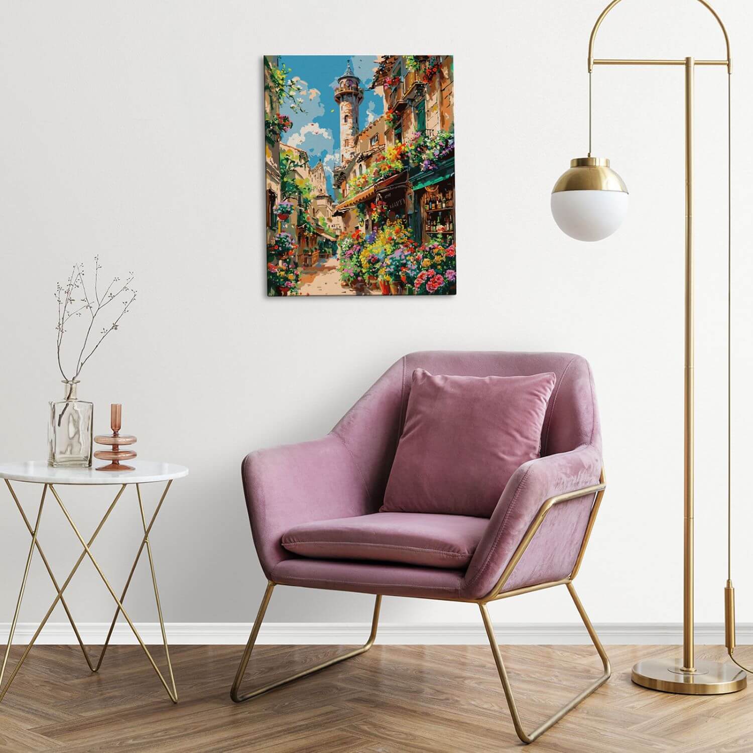 Paint by Numbers 40x50 cm | Blooming Street (MG2509e) – Painting by numbers | Varvikas.Shop