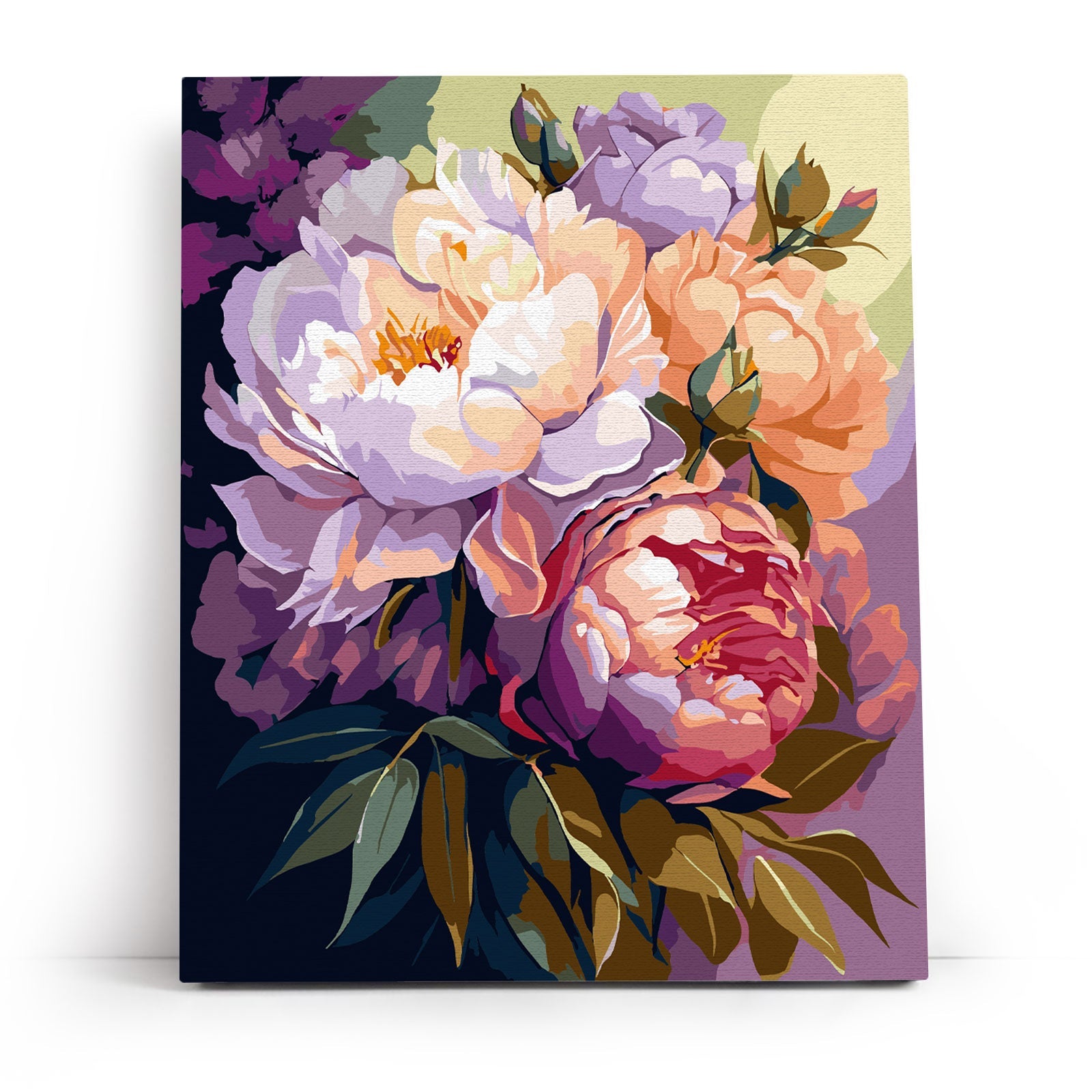 Paint by Numbers 40x50 cm | Blossoming peonies (MG2472e) – Painting by numbers | Varvikas.Shop