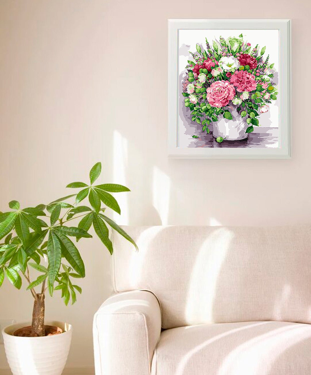 Paint by Numbers 40x50 cm | Bright Peonies (MG2060e) – Painting by numbers | Varvikas.Shop
