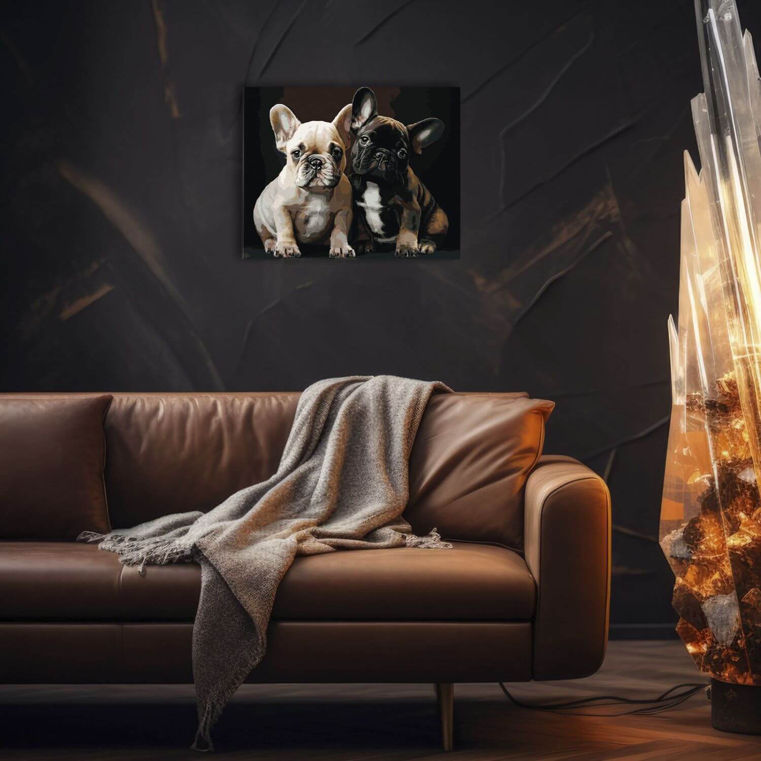 Paint by Numbers 40x50 cm | Bulldog Buddies (MG2518e) – Painting by numbers | Varvikas.Shop