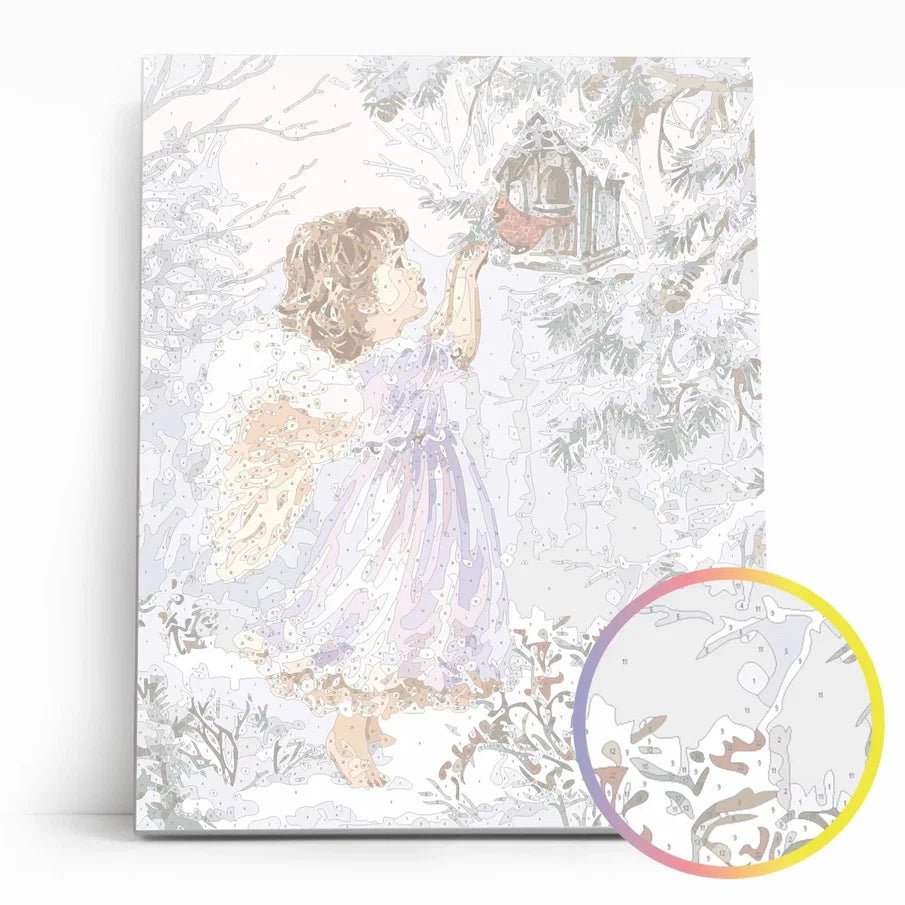 Paint by Numbers 40x50 cm | Christmas Angel (MG2430e) – Painting by numbers | Varvikas.Shop