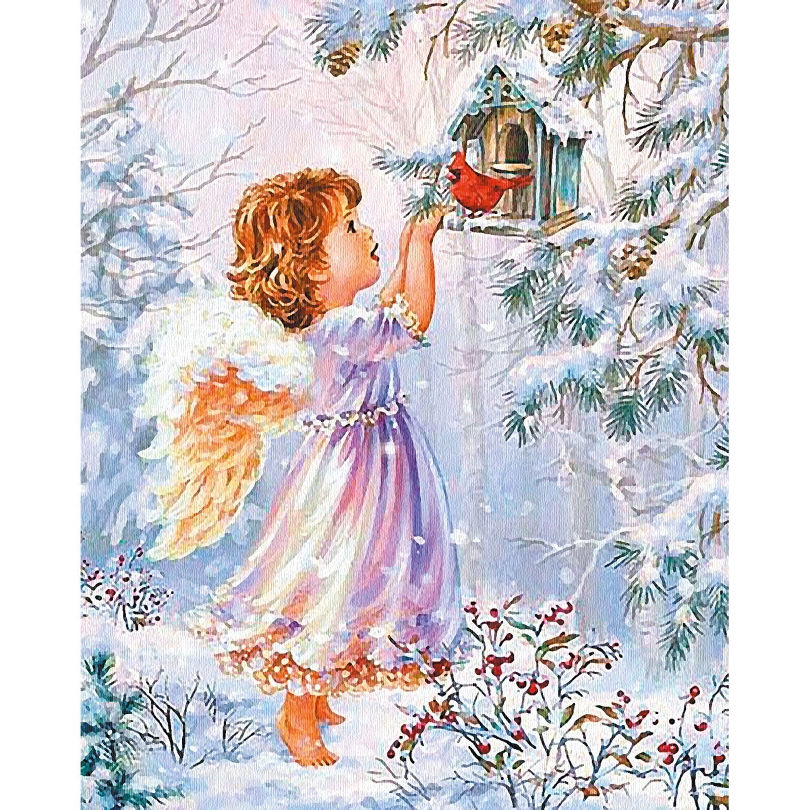 Paint by Numbers 40x50 cm | Christmas Angel (MG2430e) – Painting by numbers | Varvikas.Shop