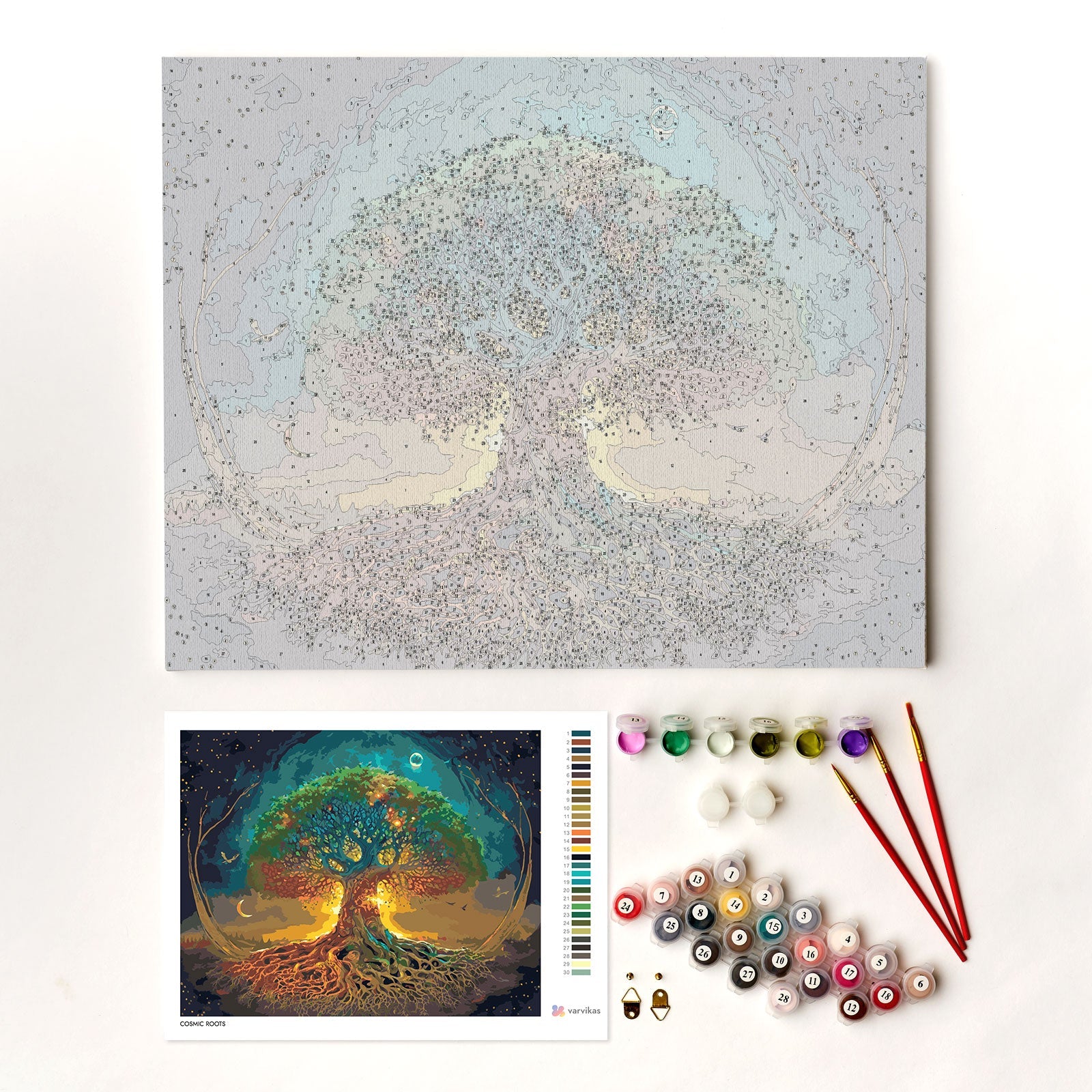 Paint by Numbers 40x50 cm | Cosmic Roots (MG2503e) – Painting by numbers | Varvikas.Shop