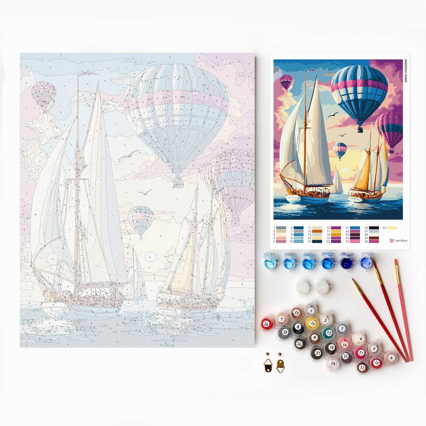 Paint by Numbers 40x50 cm | Dawn Voyagers (MG2495e) – Painting by numbers | Varvikas.Shop