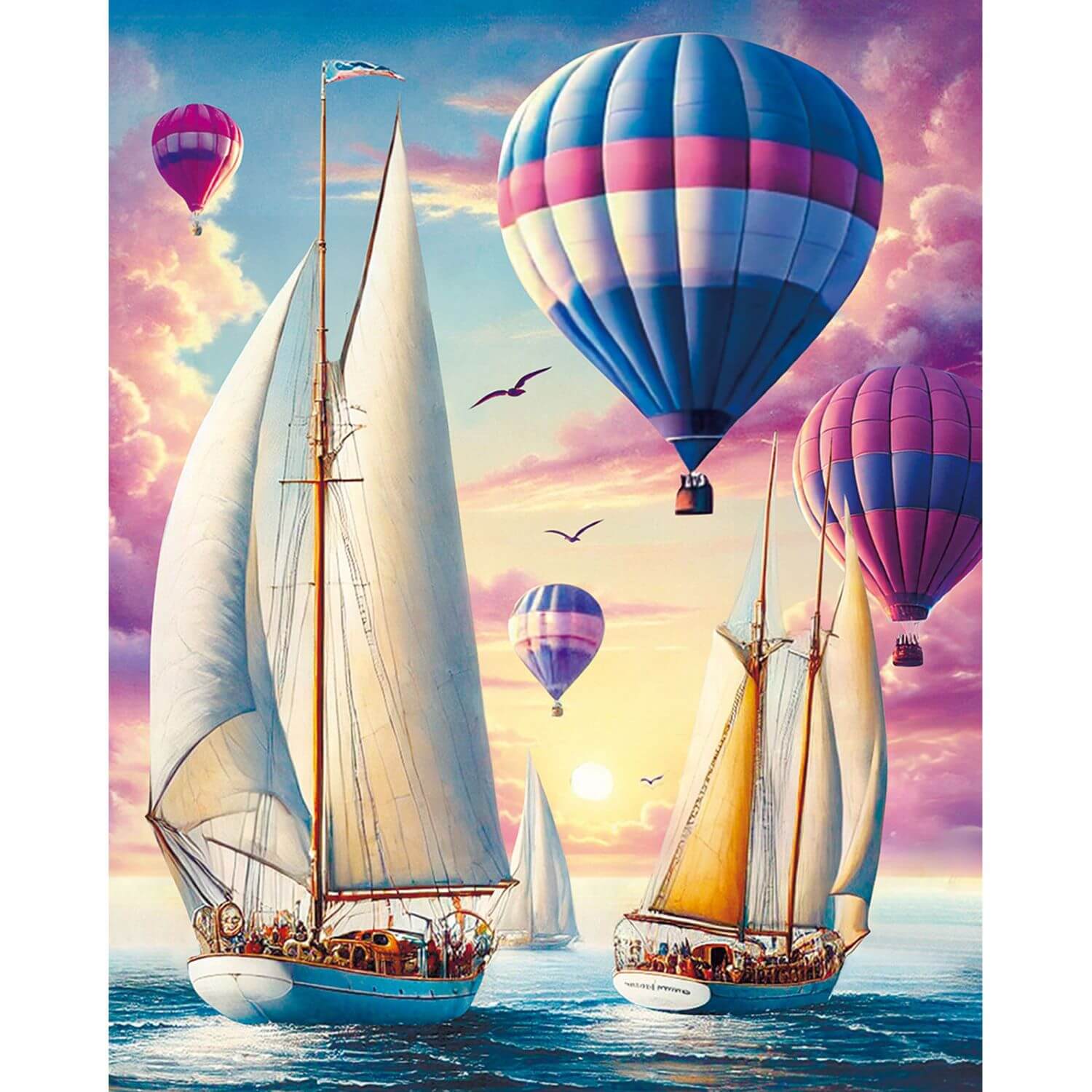 Paint by Numbers 40x50 cm | Dawn Voyagers (MG2495e) – Painting by numbers | Varvikas.Shop